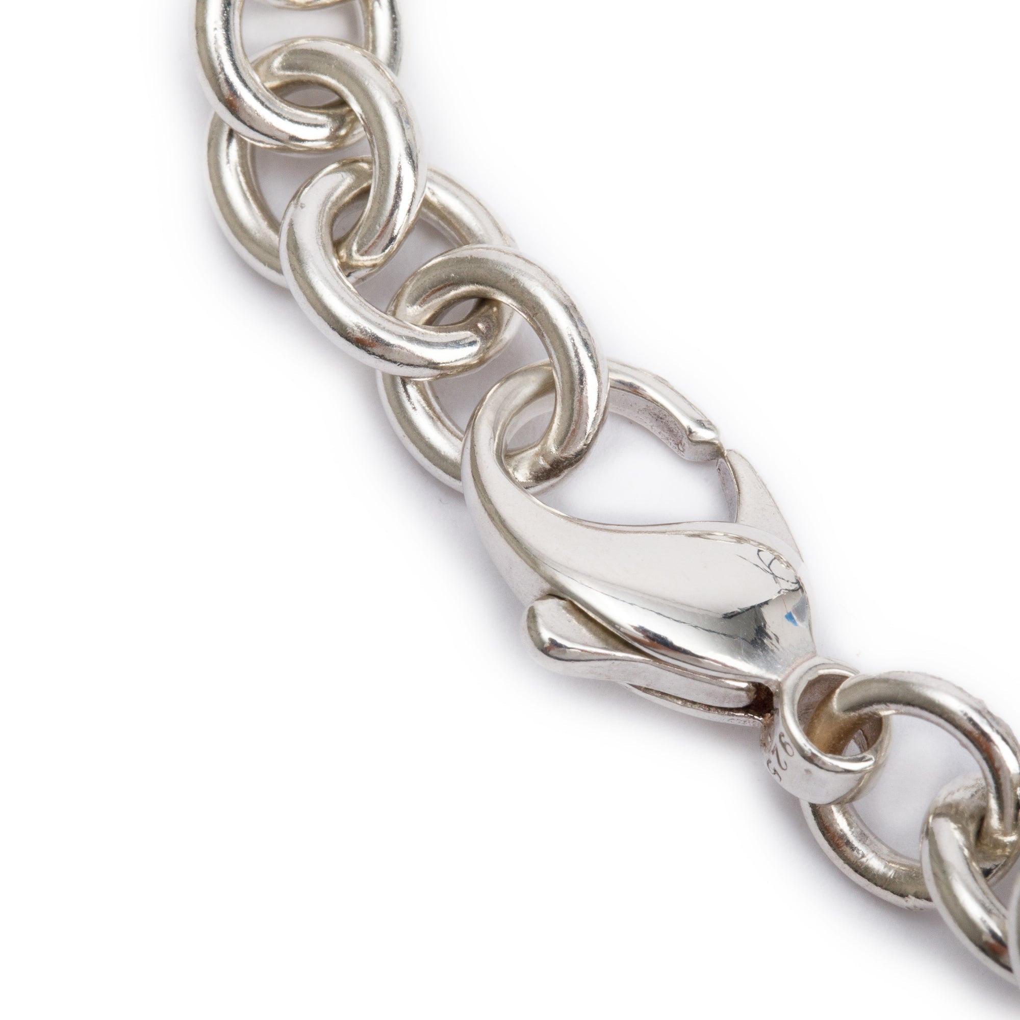 Tiffany & Co. Sterling Silver Notes Round Tag Charm Bracelet