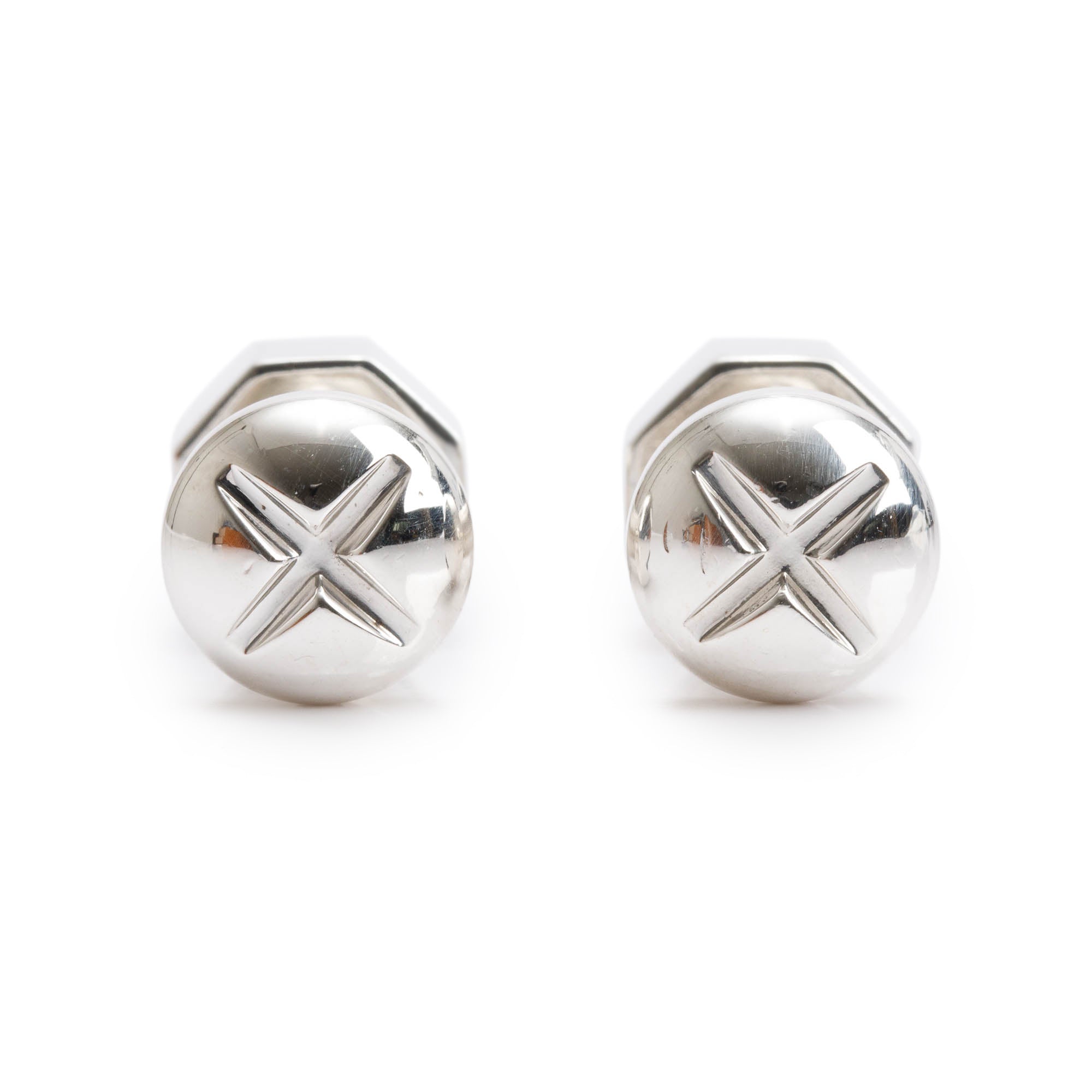 Tiffany & Co. Sterling Silver Nut & Bolt Cufflinks