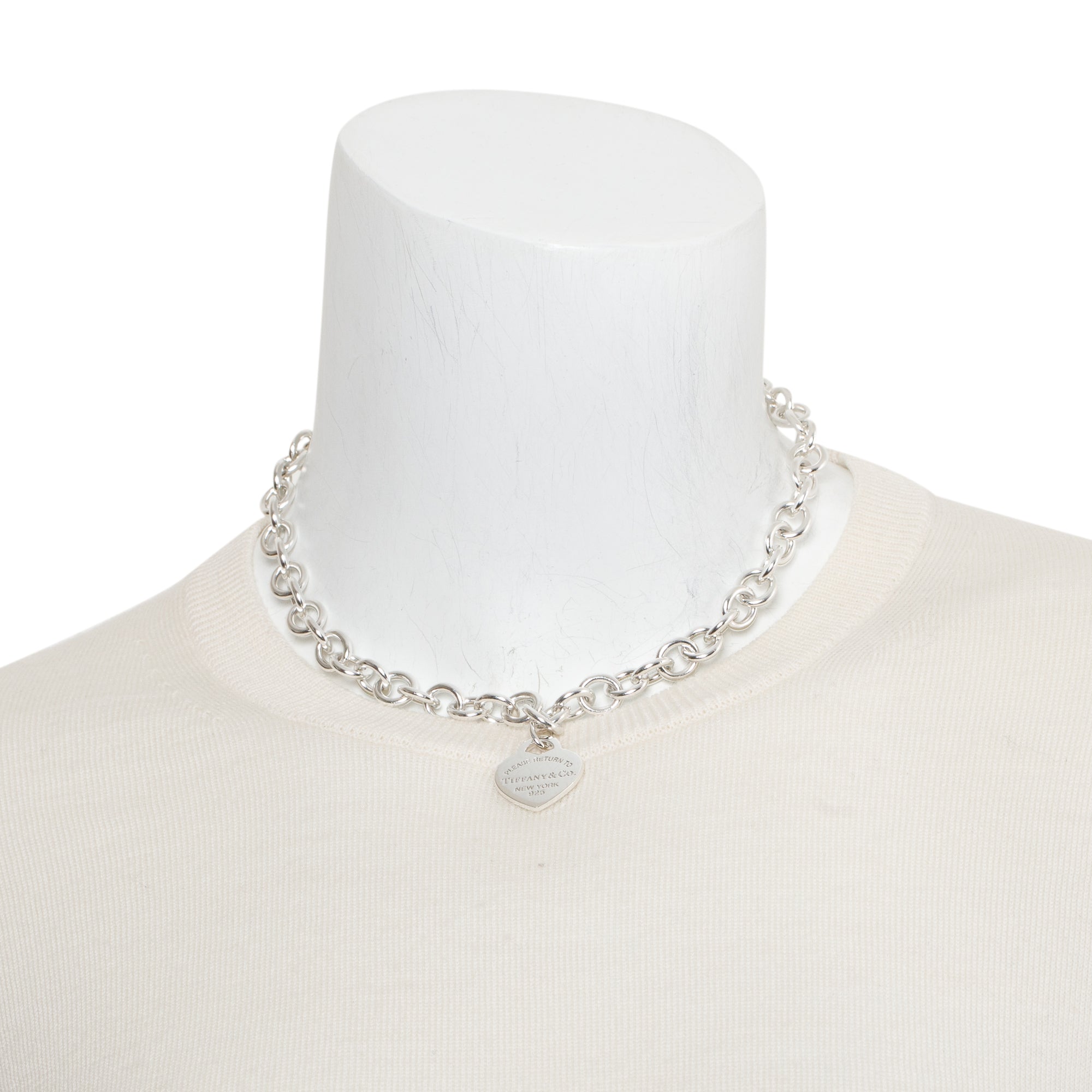 Tiffany & Co. Sterling Silver Return To Tiffany Heart Tag Necklace