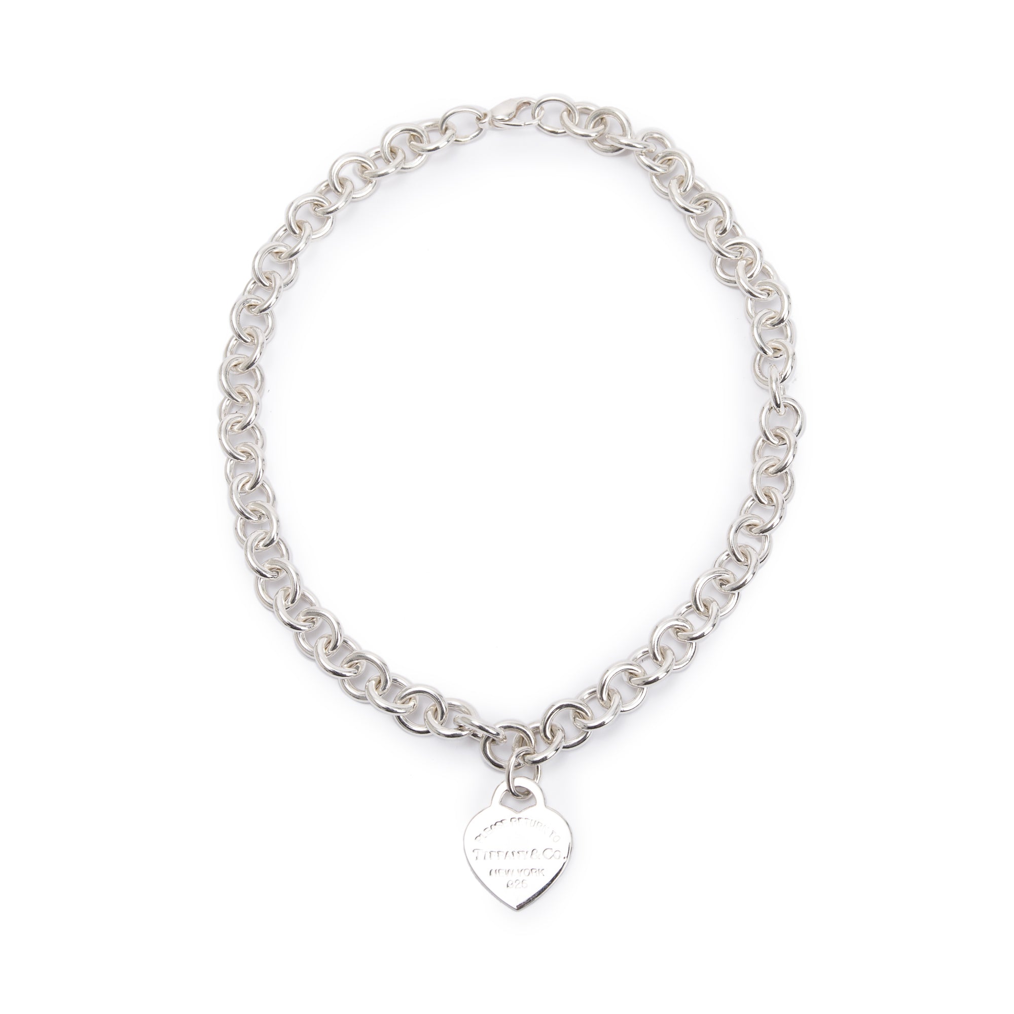 Tiffany & Co. Sterling Silver Return To Tiffany Heart Tag Necklace