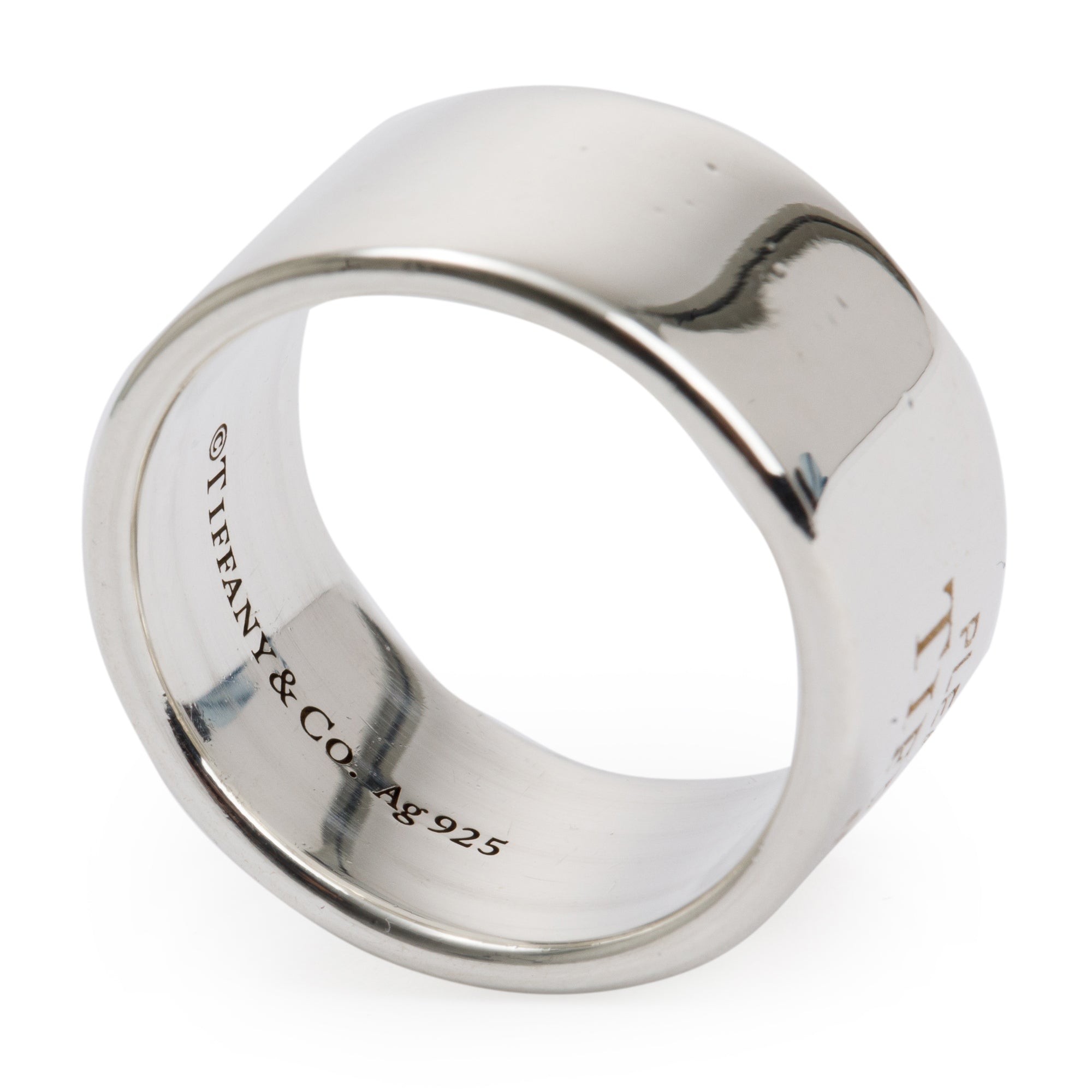 Tiffany & Co. Sterling Silver Return to Tiffany 10MM Wide Band Ring, Size 7