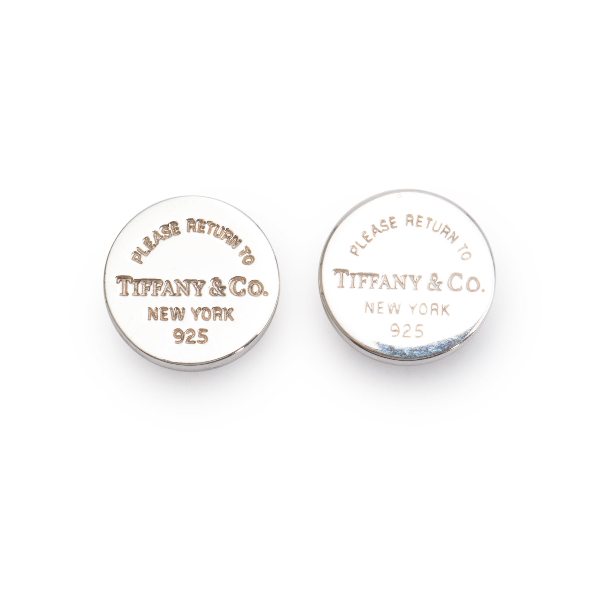 Tiffany & Co. Sterling Silver Return to Tiffany Circle Stud Earrings