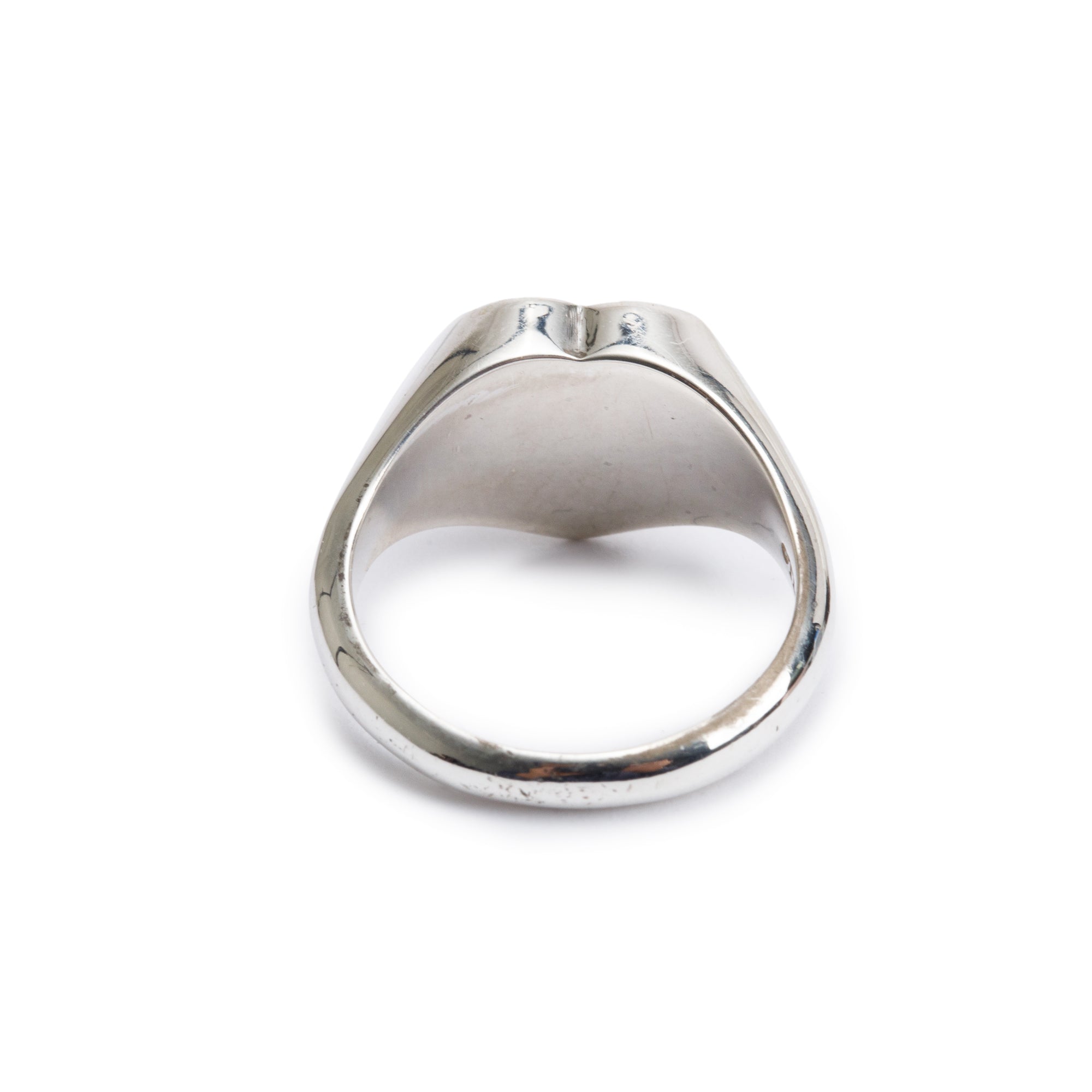 Tiffany & Co. Sterling Silver Return to Tiffany Heart Signet Ring, Size 5.25