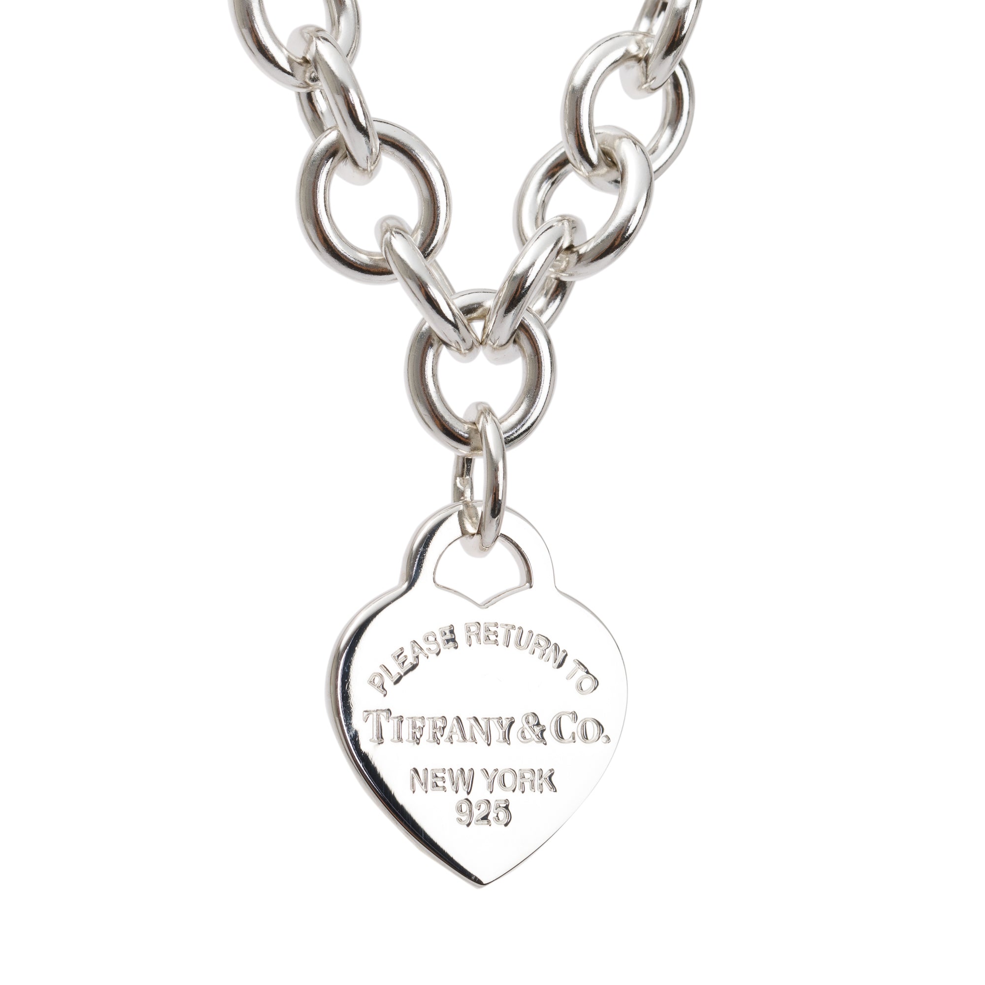 Tiffany & Co. Sterling Silver Return to Tiffany Heart Tag Necklace