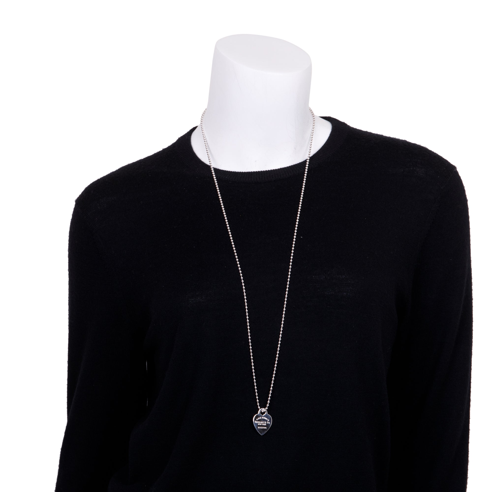 Tiffany & Co. Sterling Silver Return to Tiffany Heart Tag Pendant Necklace