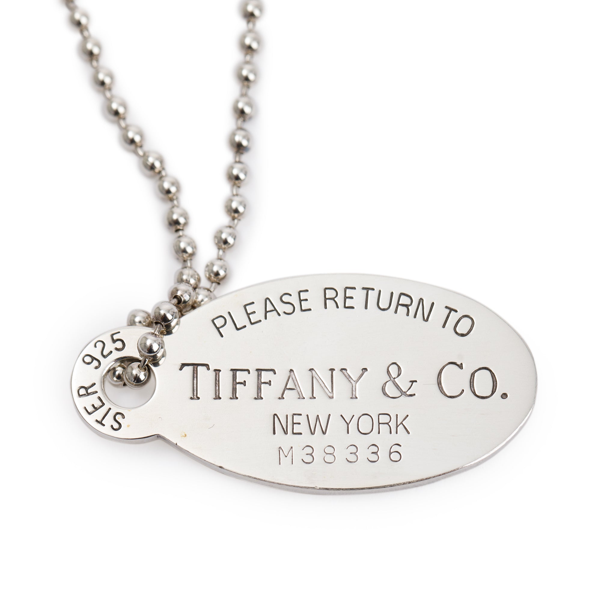 Tiffany & Co. Sterling Silver Return to Tiffany Large Oval Tag