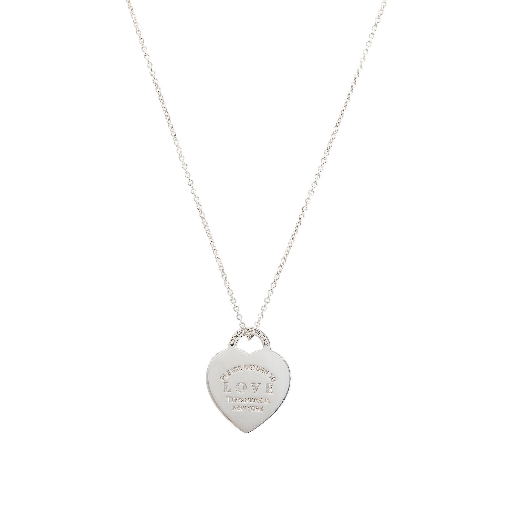 Tiffany & Co. Sterling Silver Return to Tiffany Love Heart Pendant Necklace