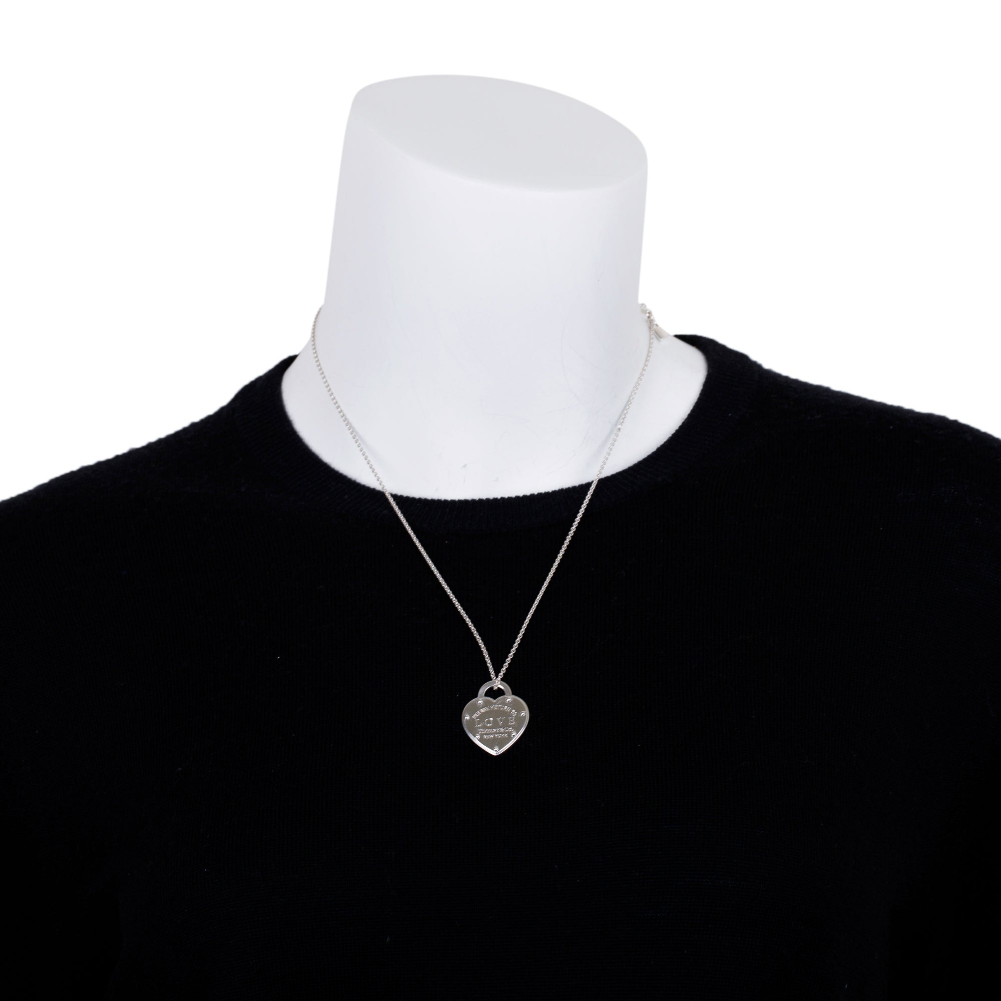 Tiffany & Co. Sterling Silver Return to Tiffany Love Heart Pendant Necklace