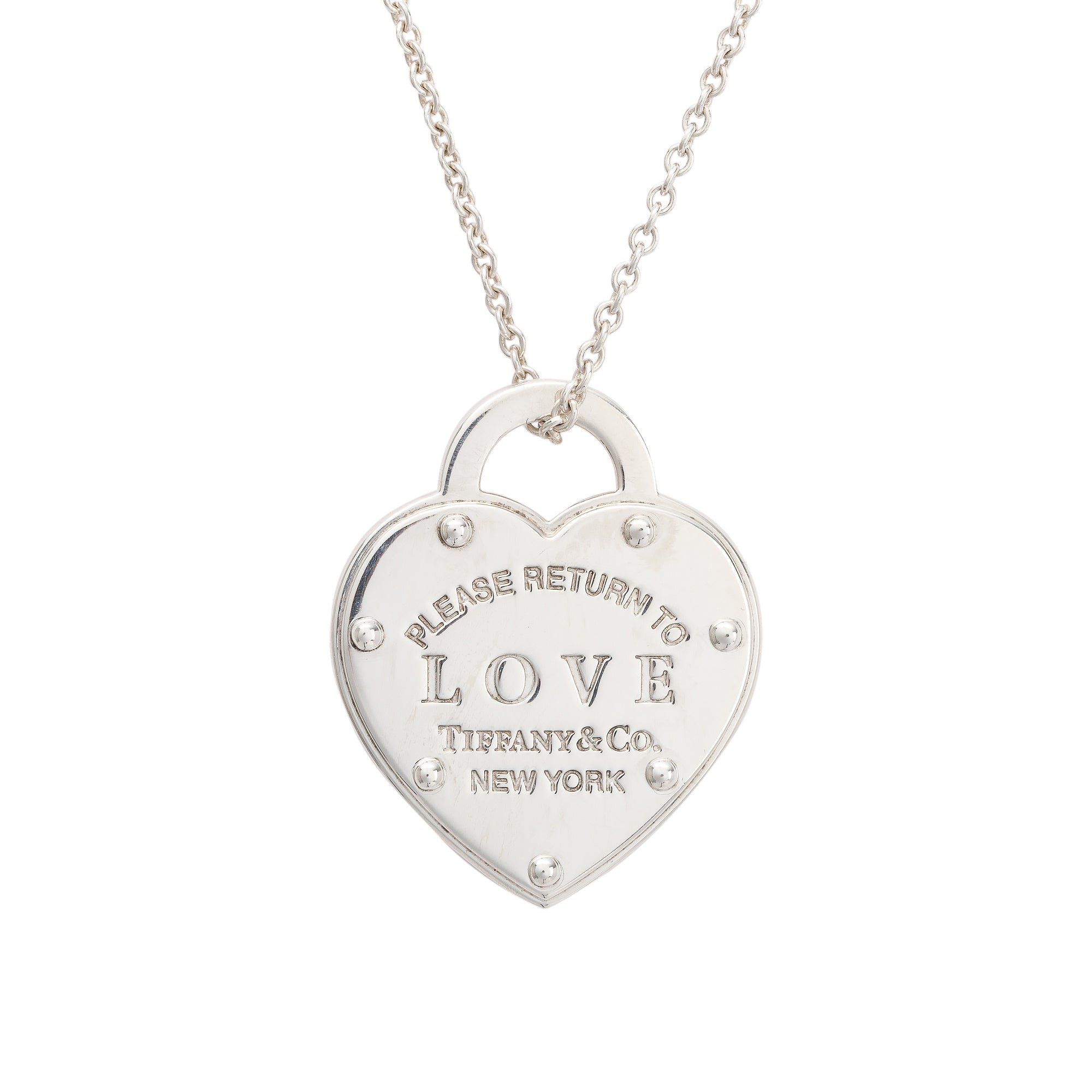 Tiffany & Co. Sterling Silver Return to Tiffany Love Heart Pendant Necklace