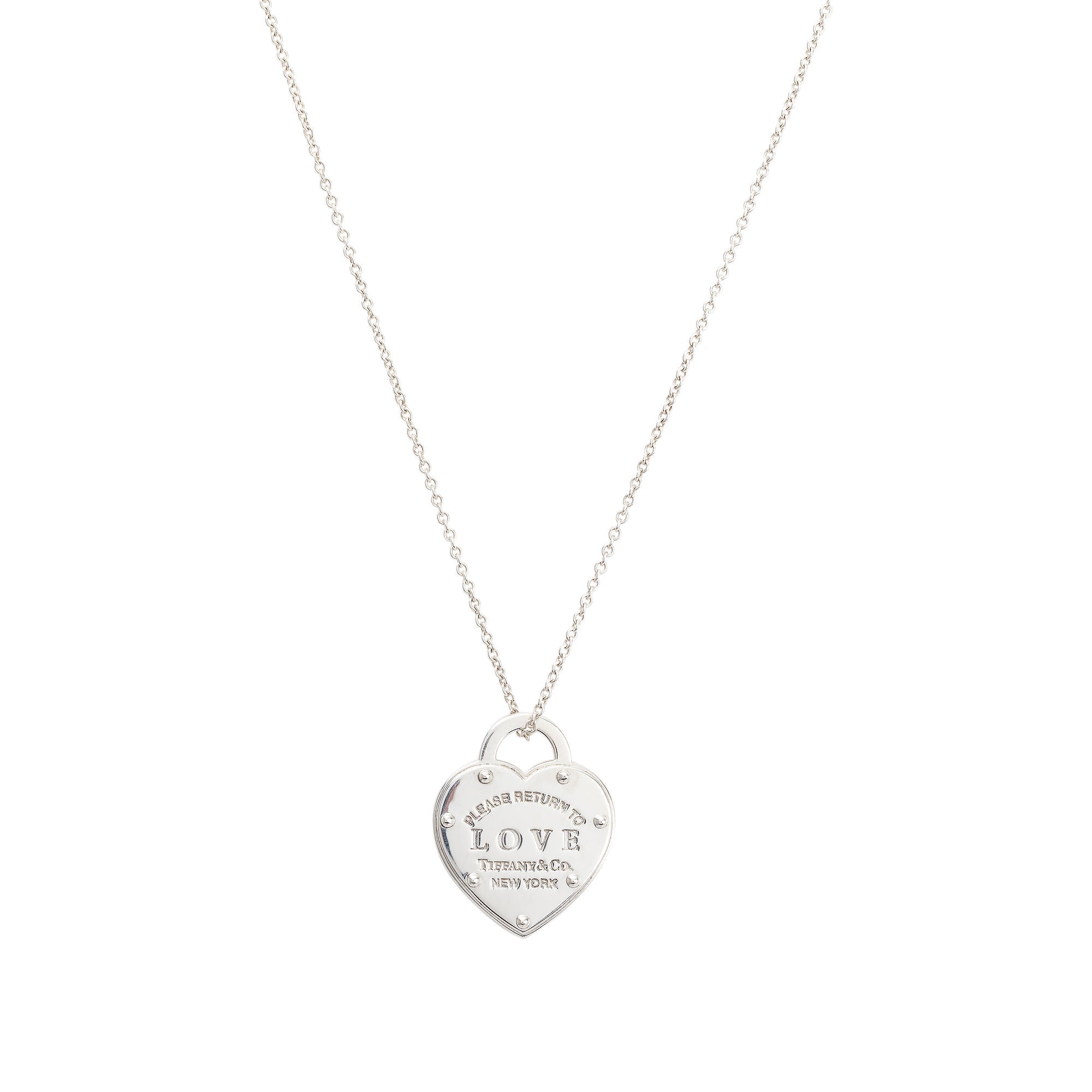 Tiffany & Co. Sterling Silver Return to Tiffany Love Heart Pendant Necklace