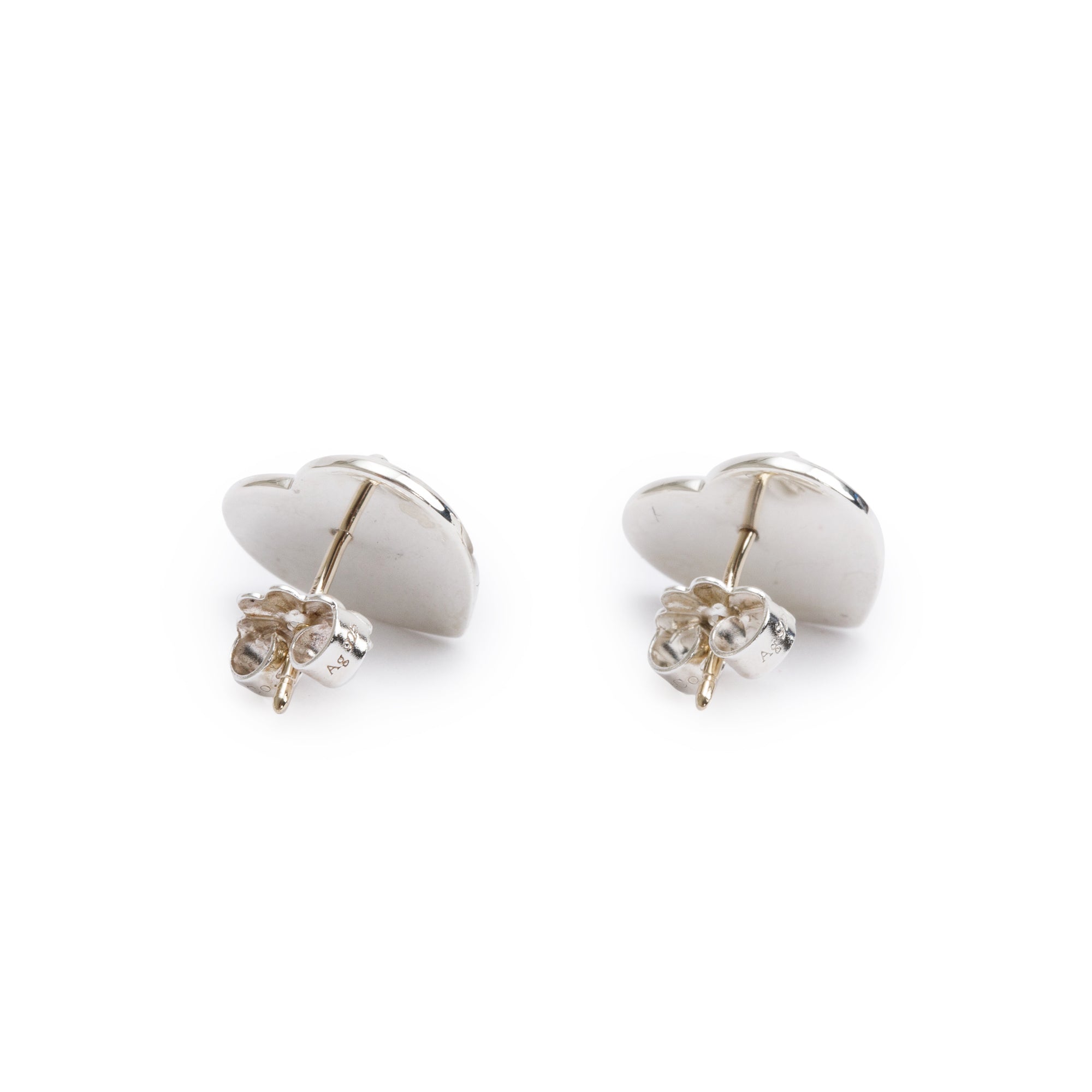 Tiffany & Co. Sterling Silver Return to Tiffany Love Heart Stud Earrings