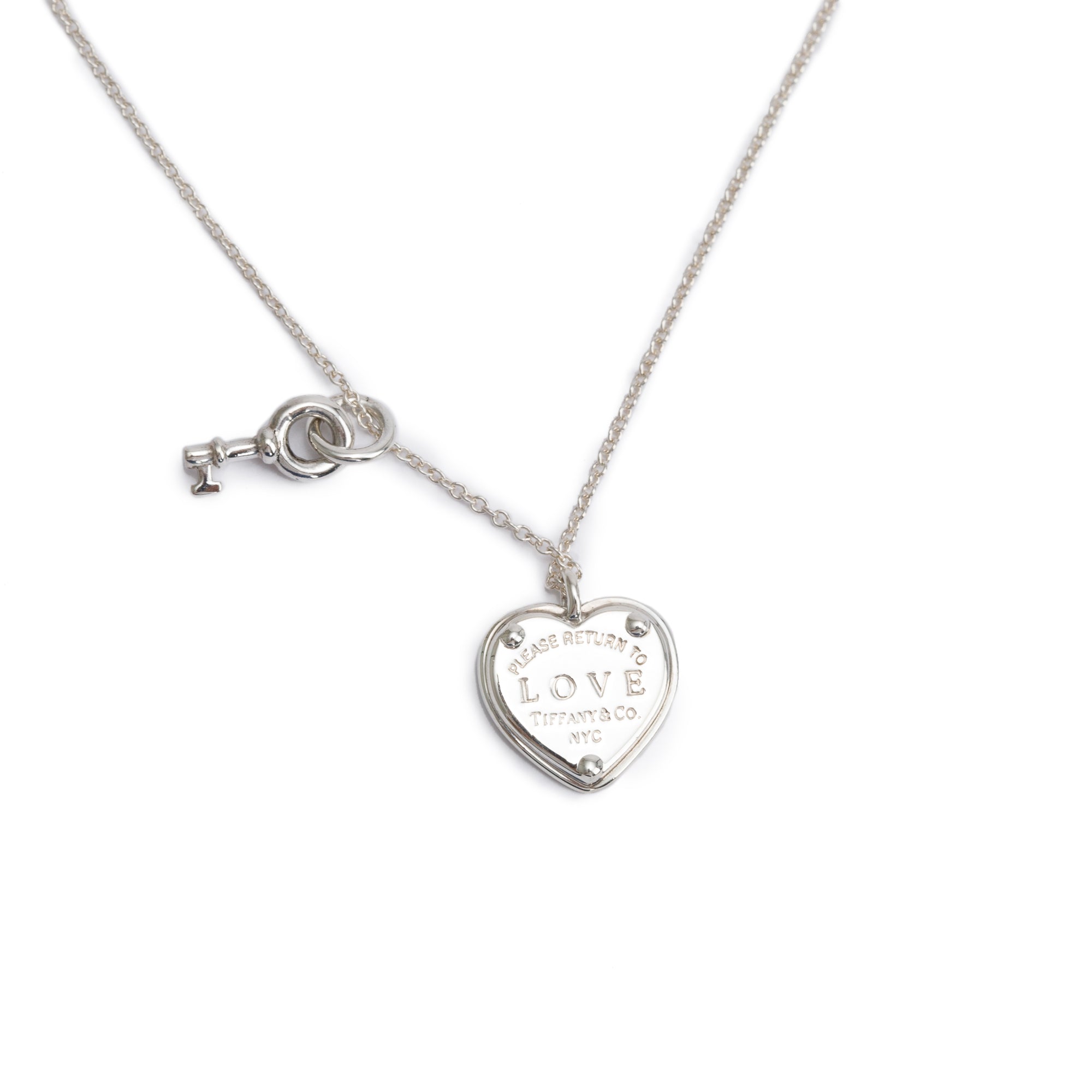 Tiffany & Co. Sterling Silver Return to Tiffany Love Heart Tag Key