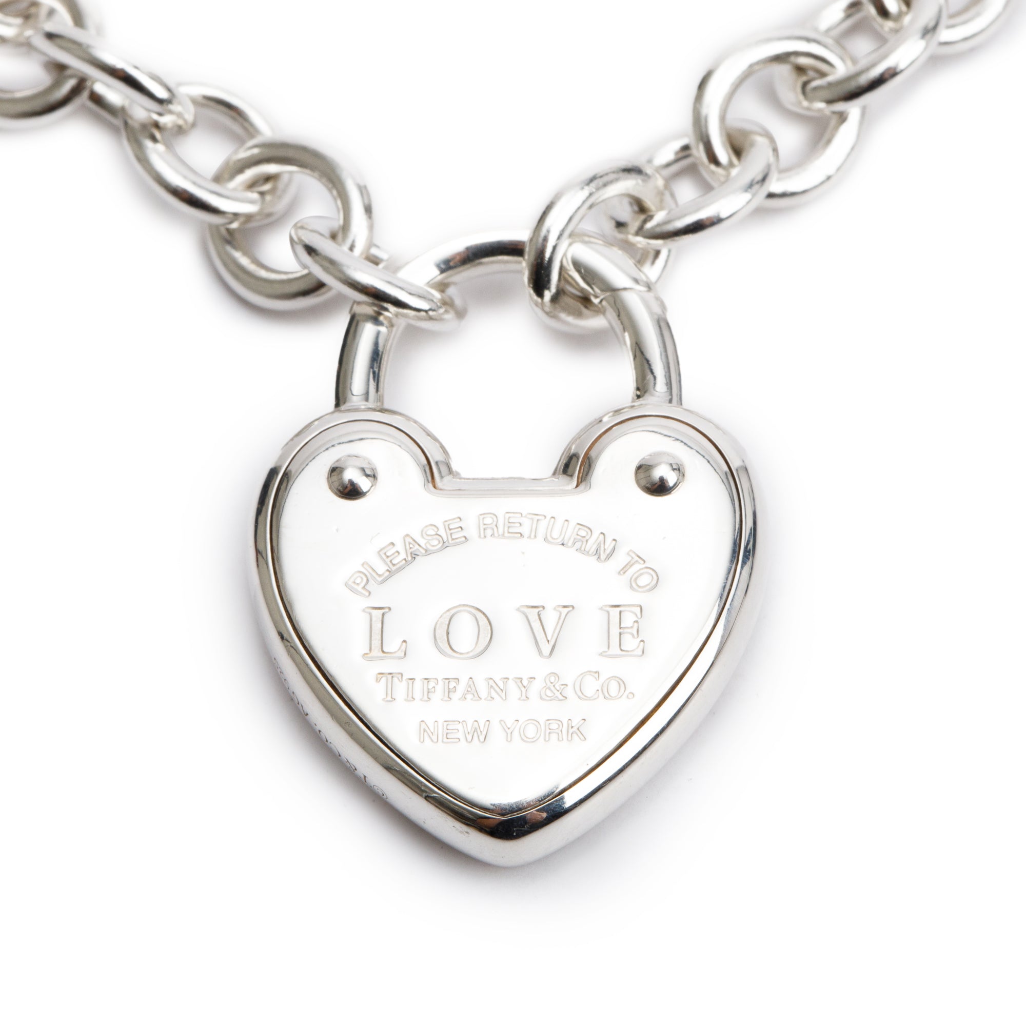 Tiffany Sterling Silver Return to Tiffany Love Lock Bracelet