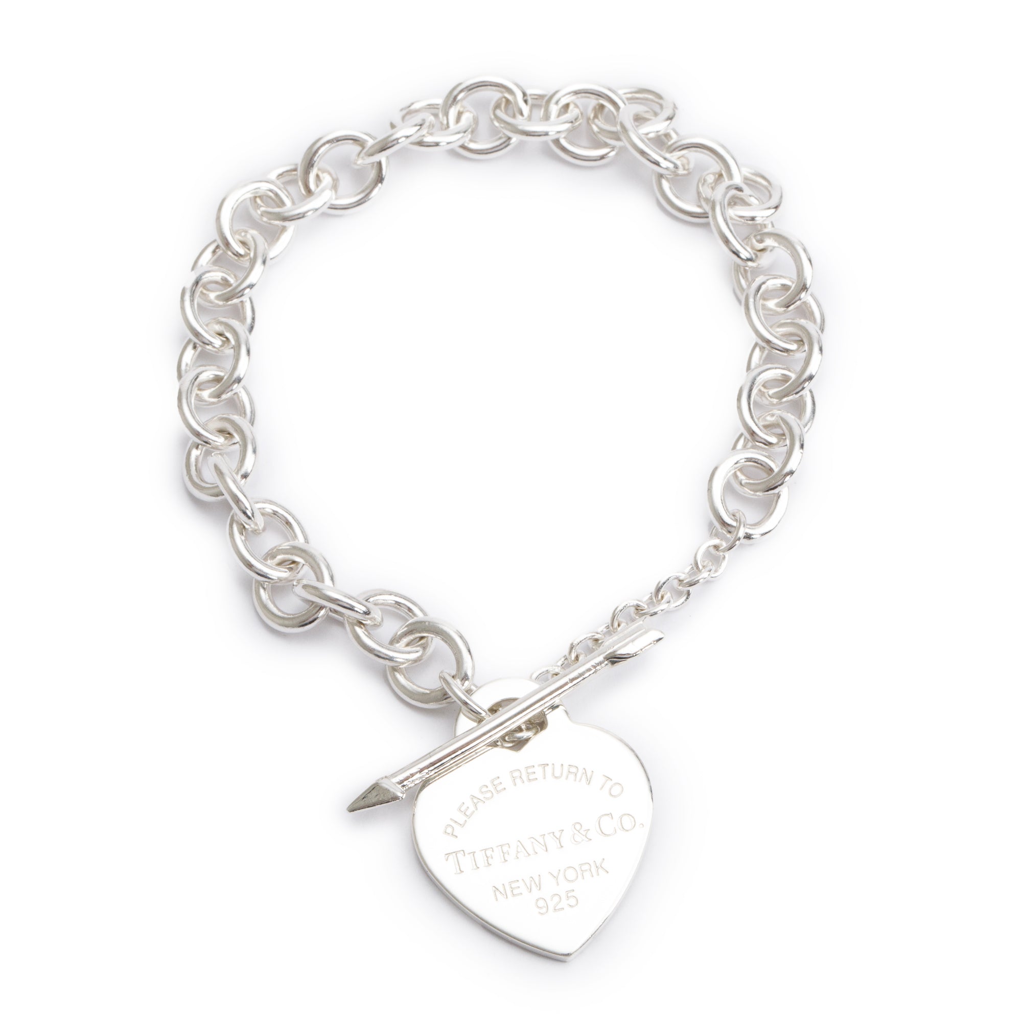 Tiffany & Co. Sterling Silver Return to Tiffany Lovestruck Medium Heart Tag Bracelet