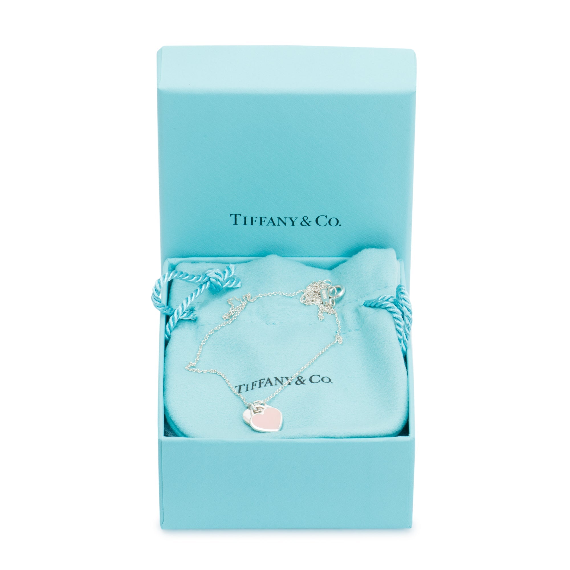 Tiffany Sterling Silver Return to Tiffany Mini Double Heart