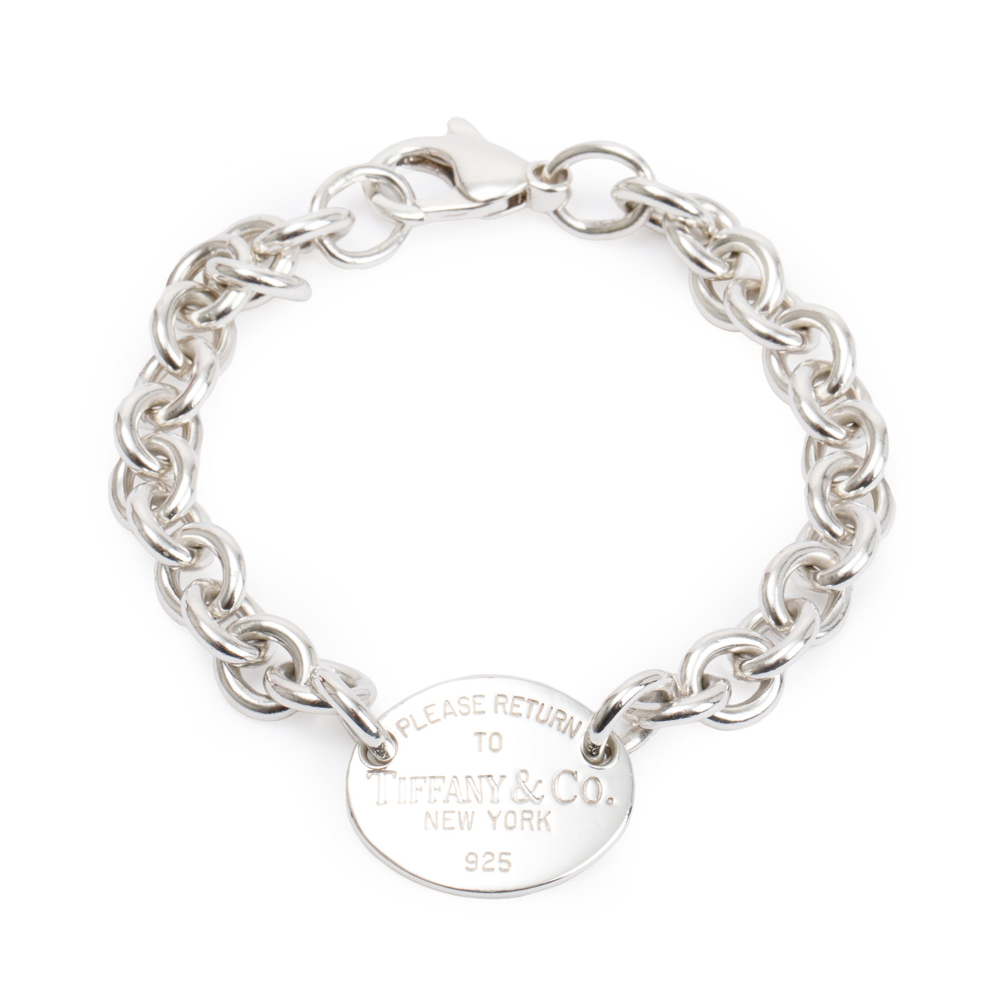 Tiffany & Co. Sterling Silver Return to Tiffany Oval Tag Bracelet