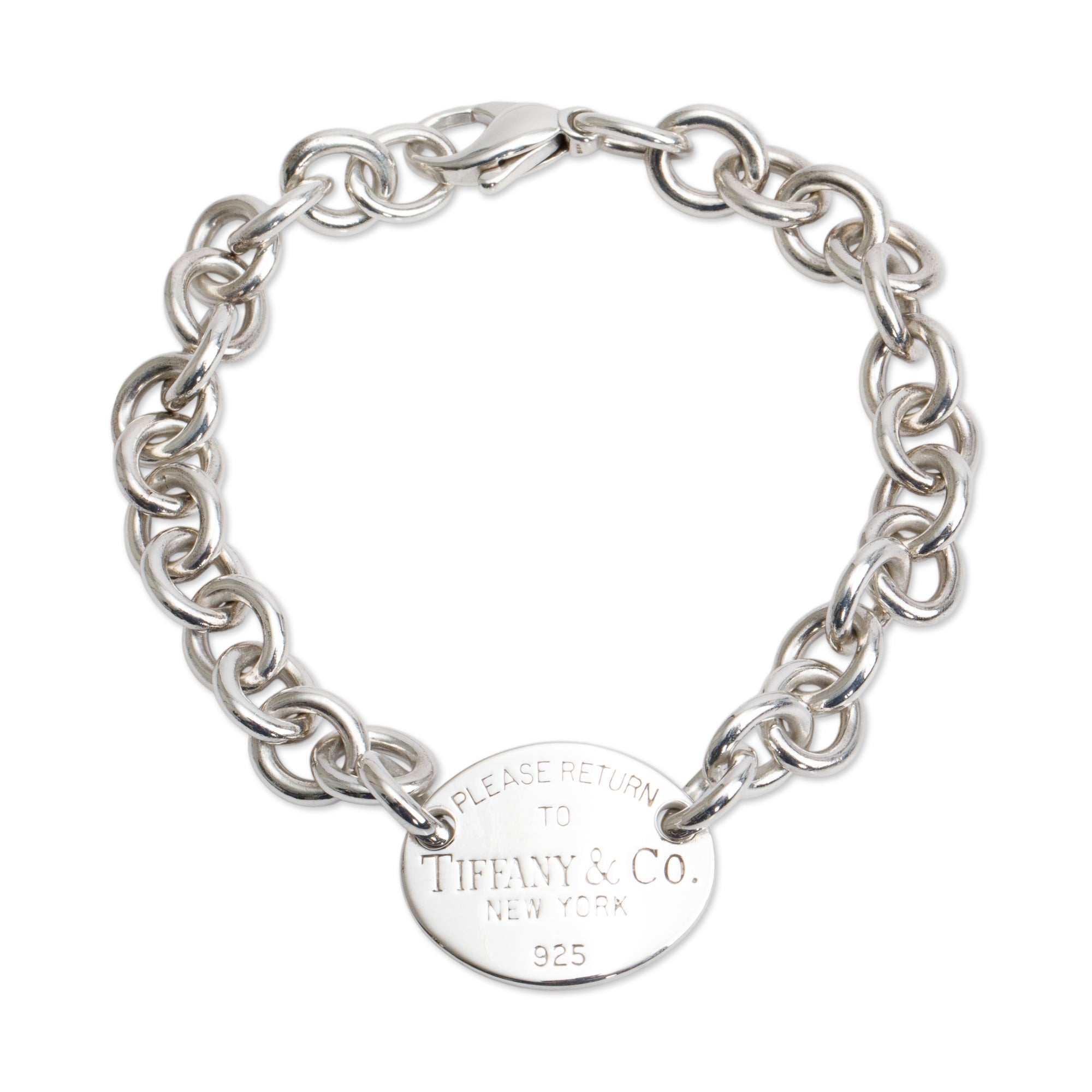 Tiffany & Co. Sterling Silver Return to Tiffany Oval Tag Bracelet