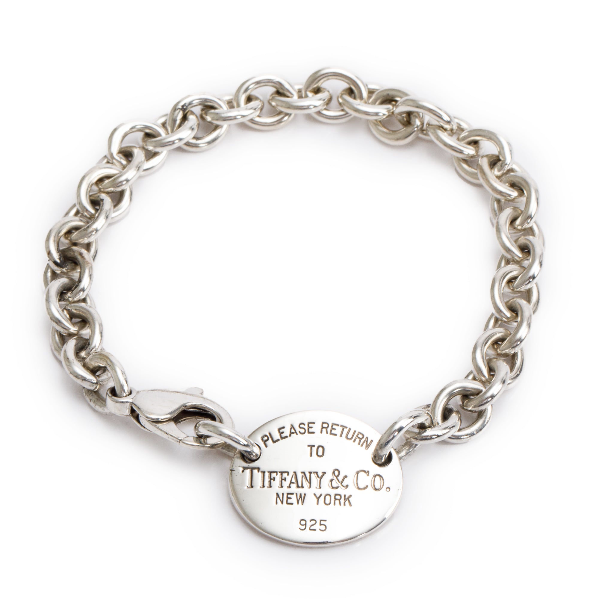 Tiffany & Co. Sterling Silver Return to Tiffany Oval Tag Bracelet
