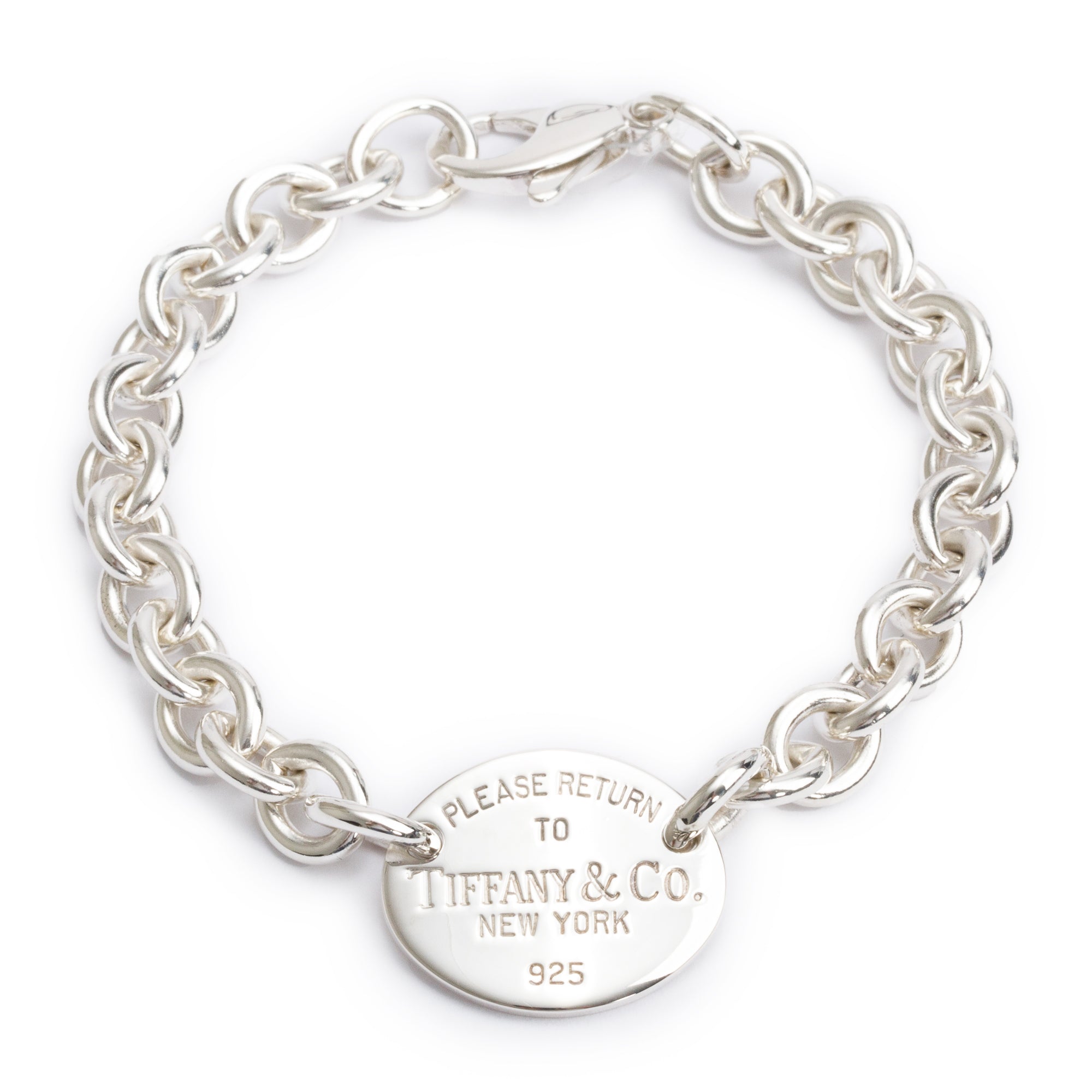 Tiffany & Co. Sterling Silver Return to Tiffany Oval Tag Bracelet