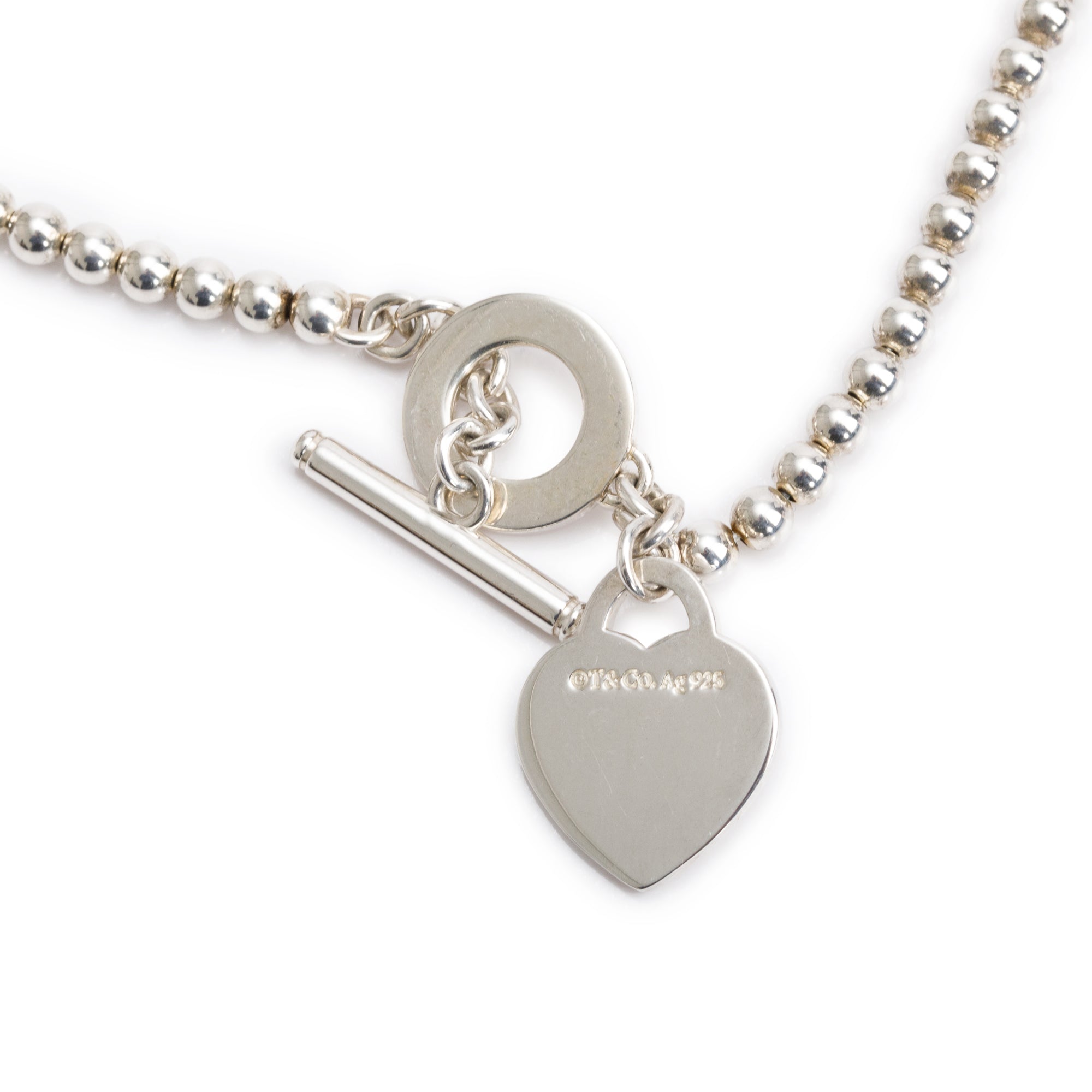 Tiffany & Co. Sterling Silver Return to Tiffany Pearl & Diamond Wrap Necklace w/ Box