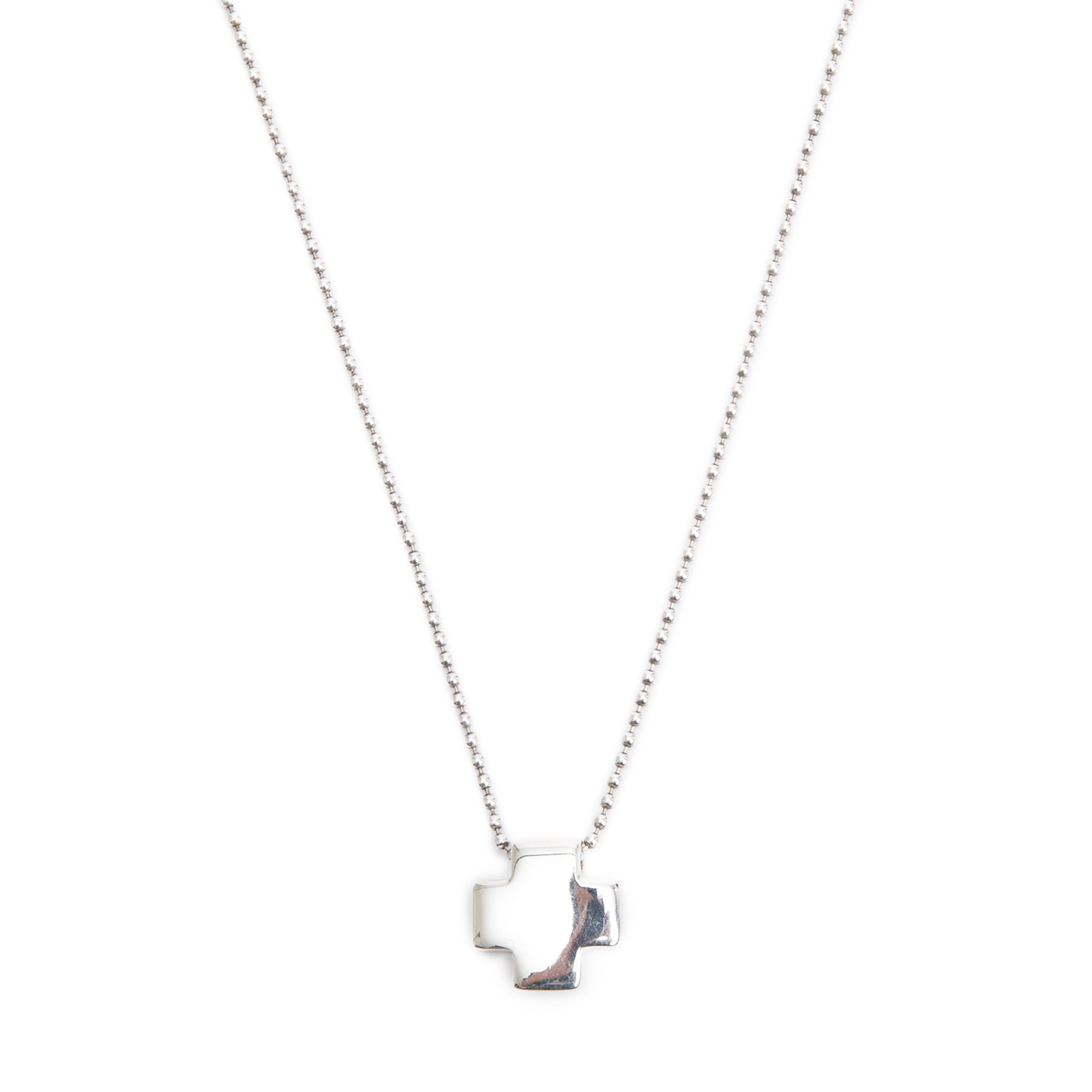 Tiffany & Co. Sterling Silver Roman Cross Pendant Necklace