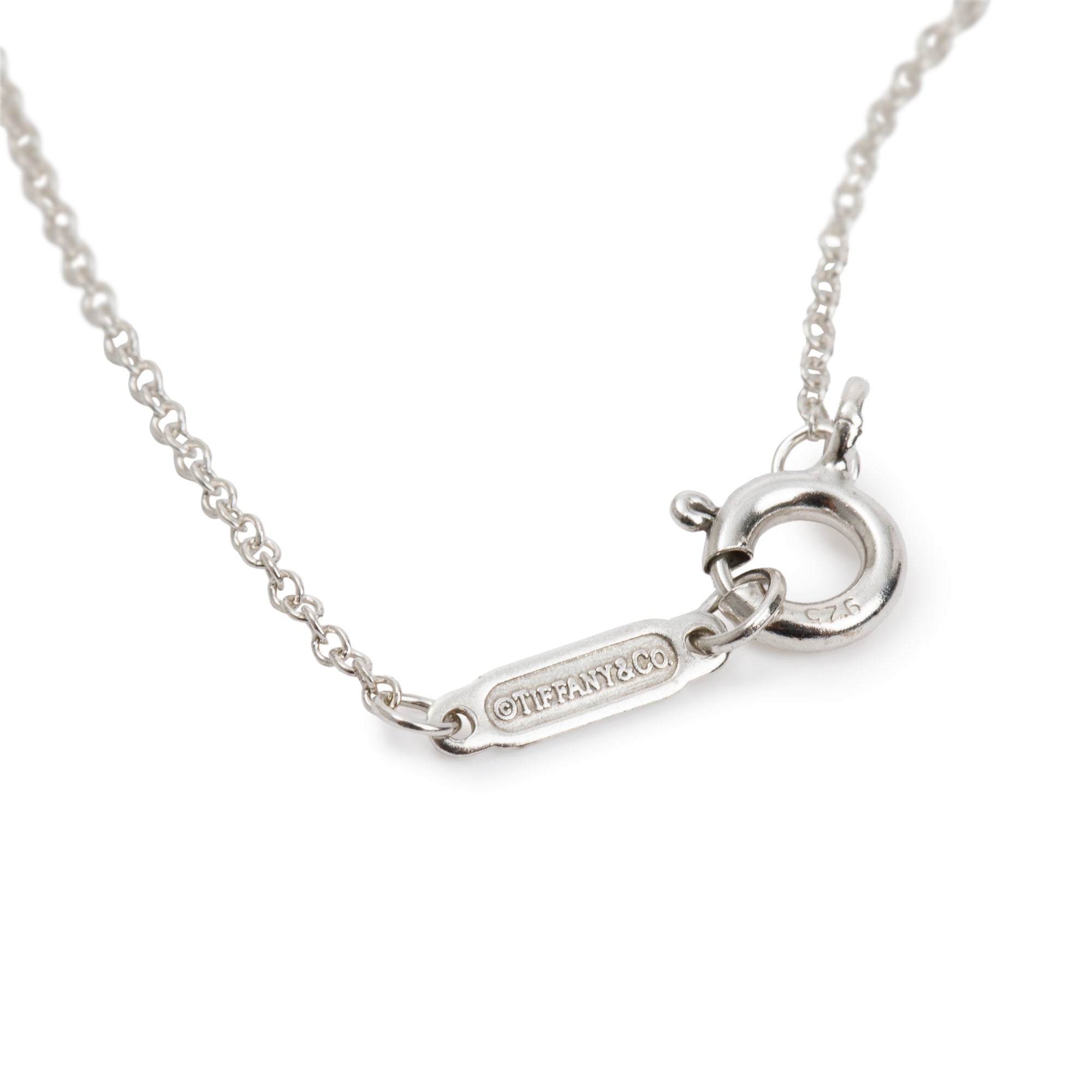 Tiffany & Co. Sterling Silver & Rubedo Metal 1837 Interlocking Circles Pendant Necklace