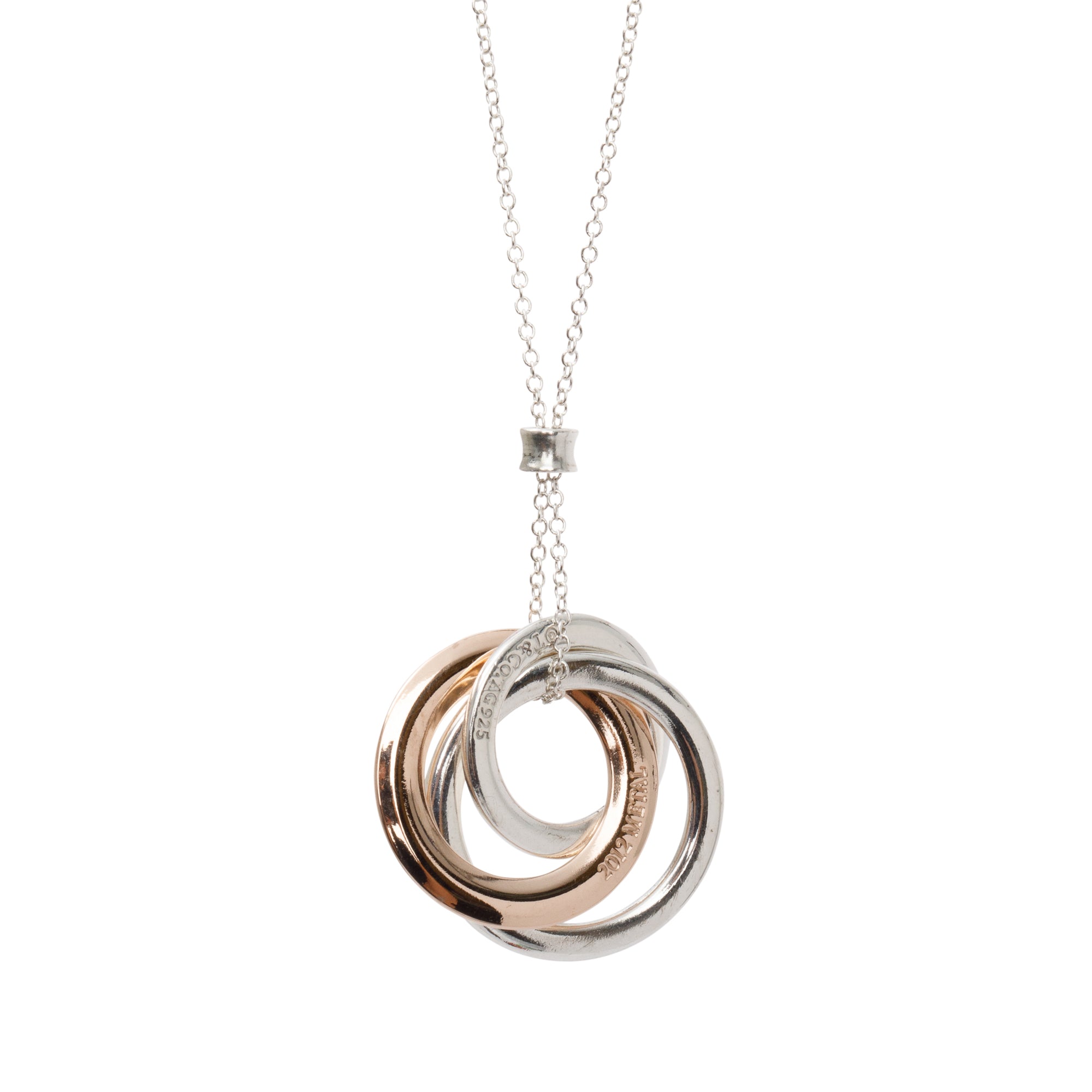 Tiffany 1837 Interlocking Silver Necklace Interlocking Circles