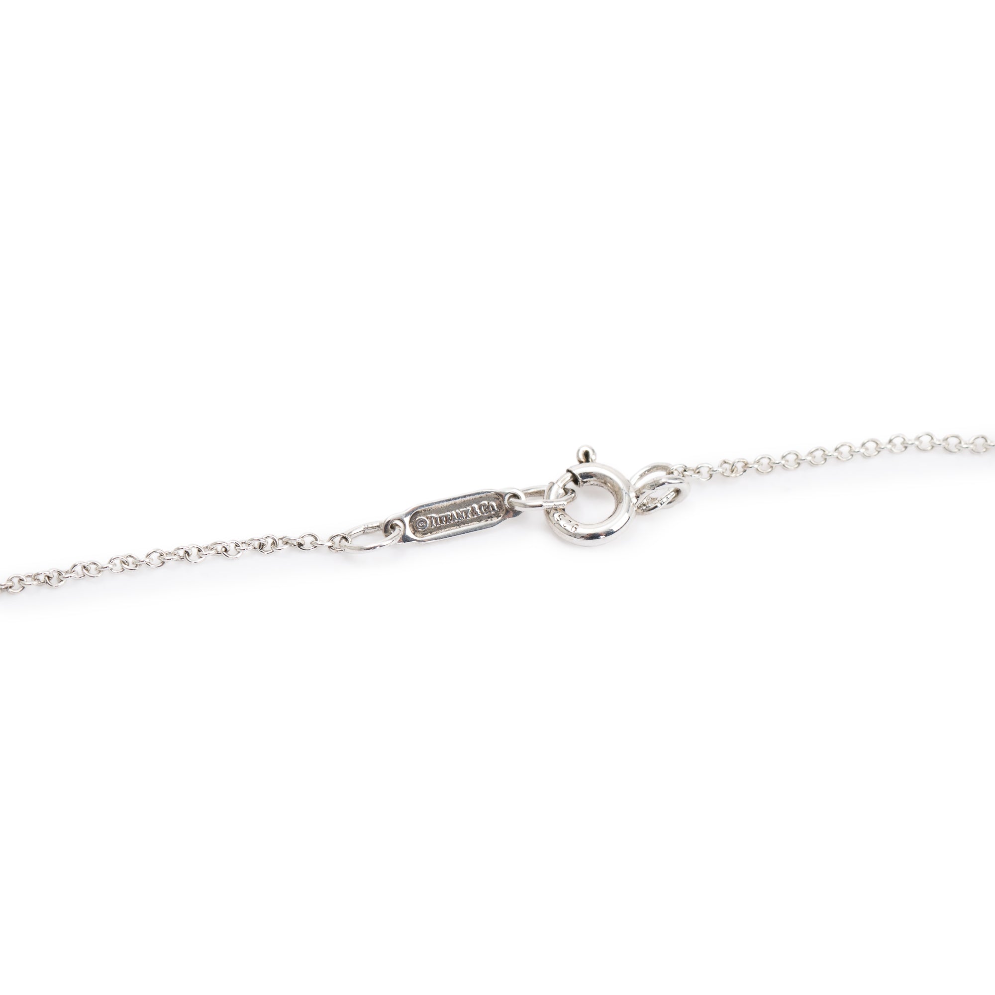Tiffany & Co. Sterling Silver Small 1837 Interlocking Circles Pendant Necklace