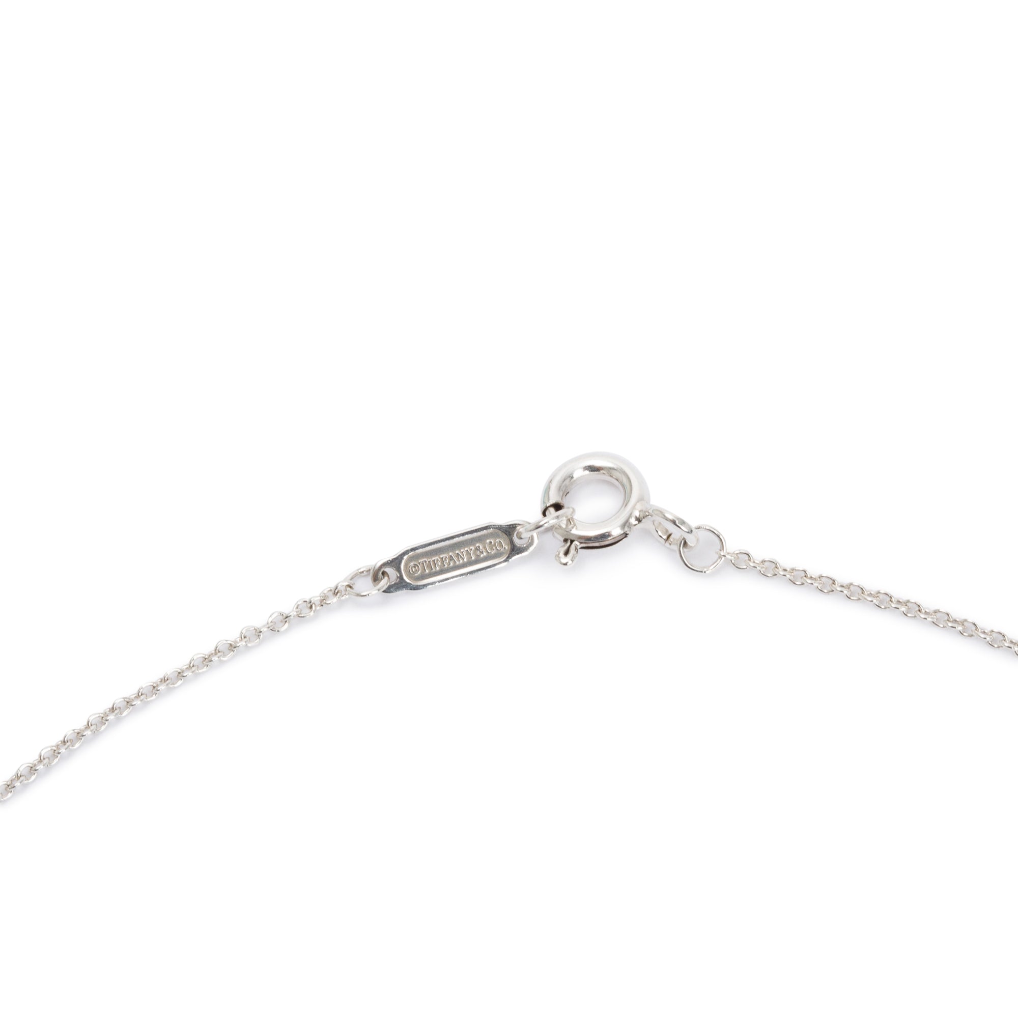 Tiffany & Co. Sterling Silver Small Filigree Heart Lock Pendant Necklace