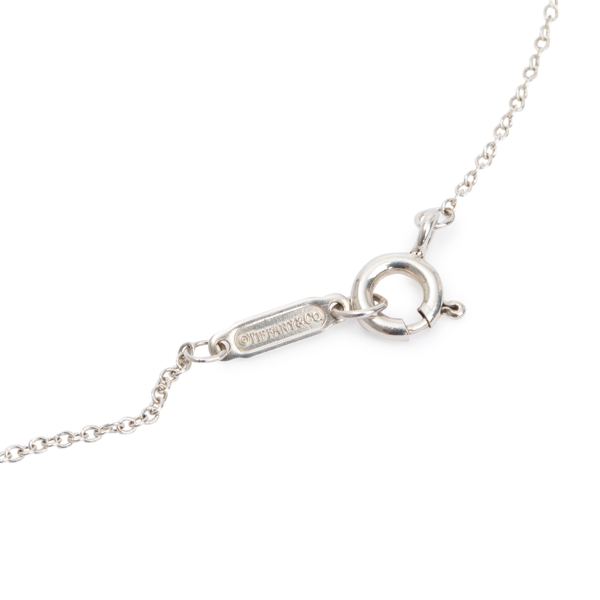 Tiffany & Co. Sterling Silver Small Notes Round Pendant Necklace