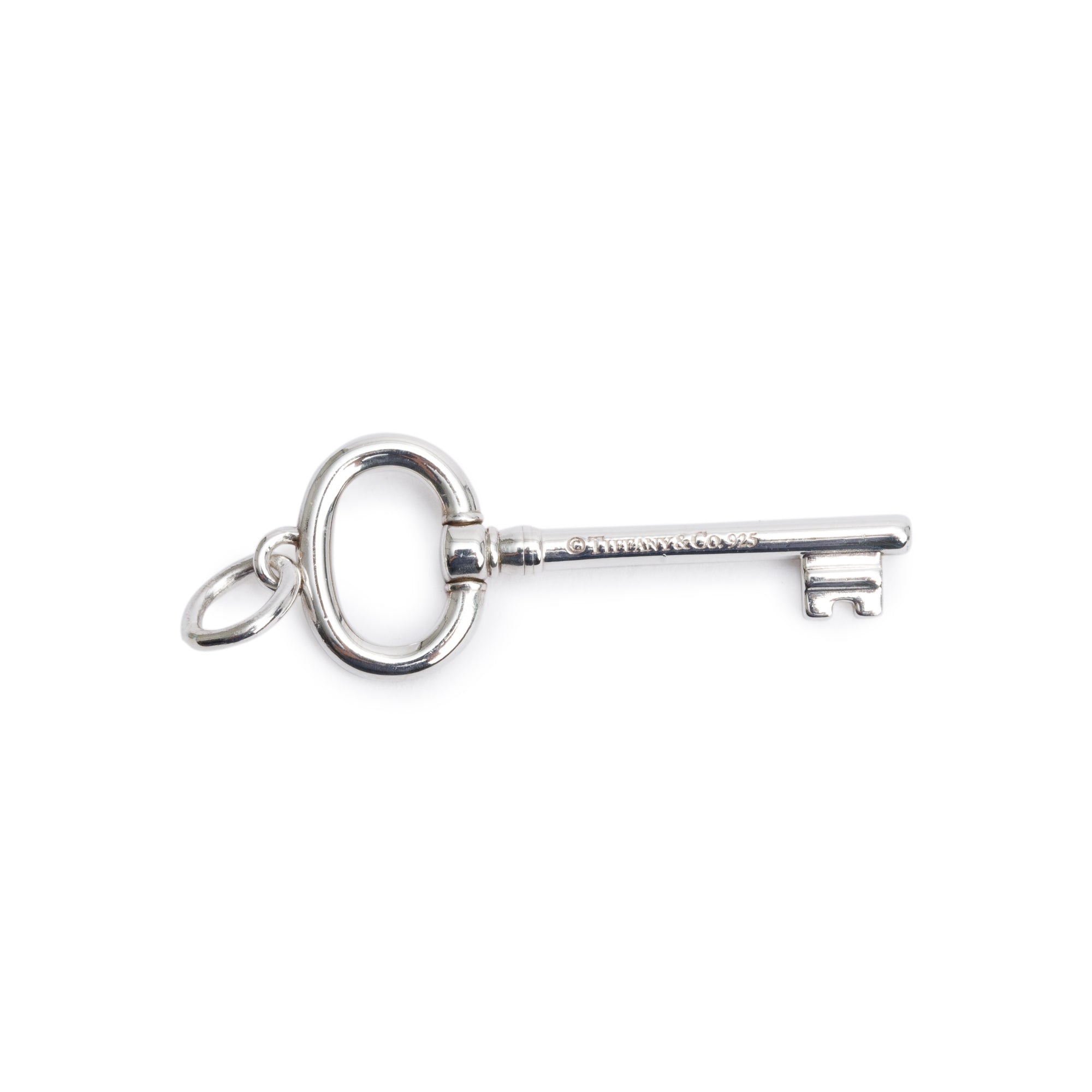 Tiffany & Co. Sterling Silver Small Oval Key Pendant