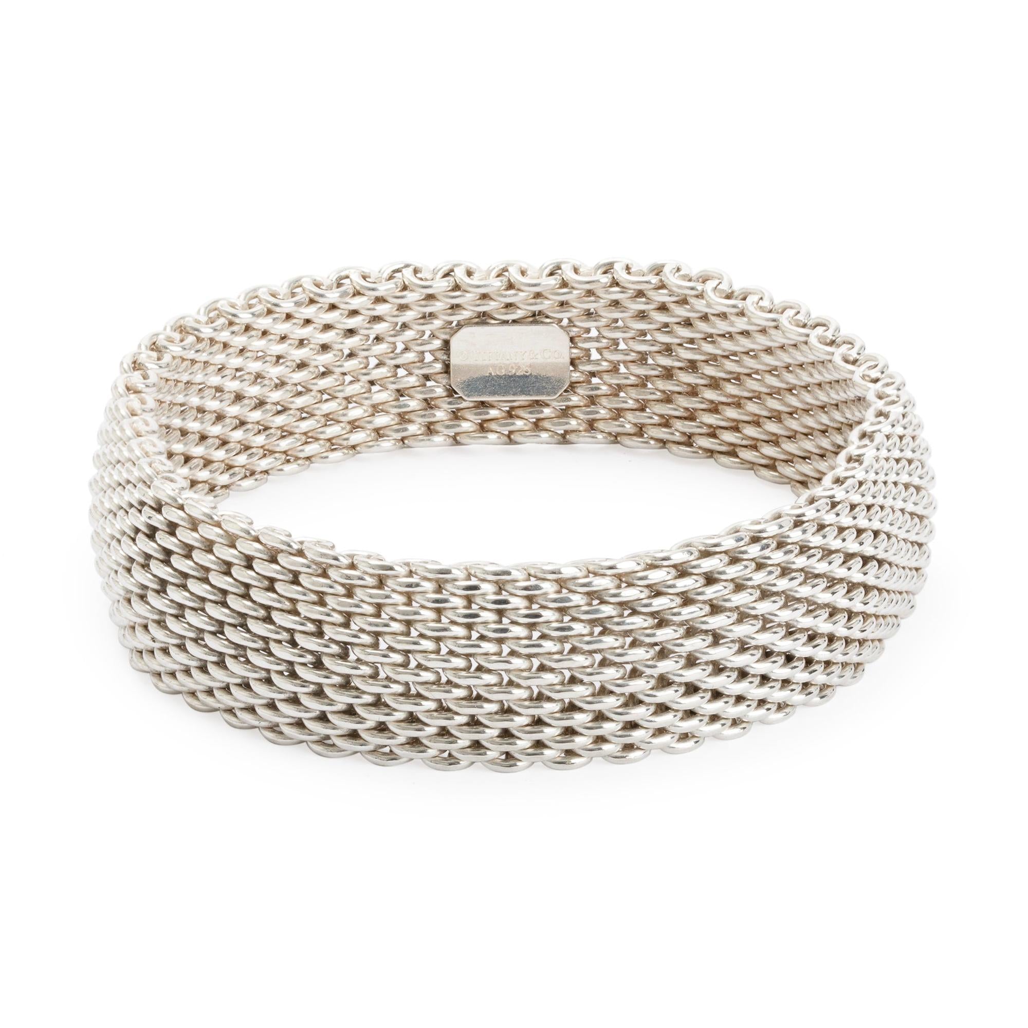 Tiffany & Co. Sterling Silver Somerset Bangle Bracelet
