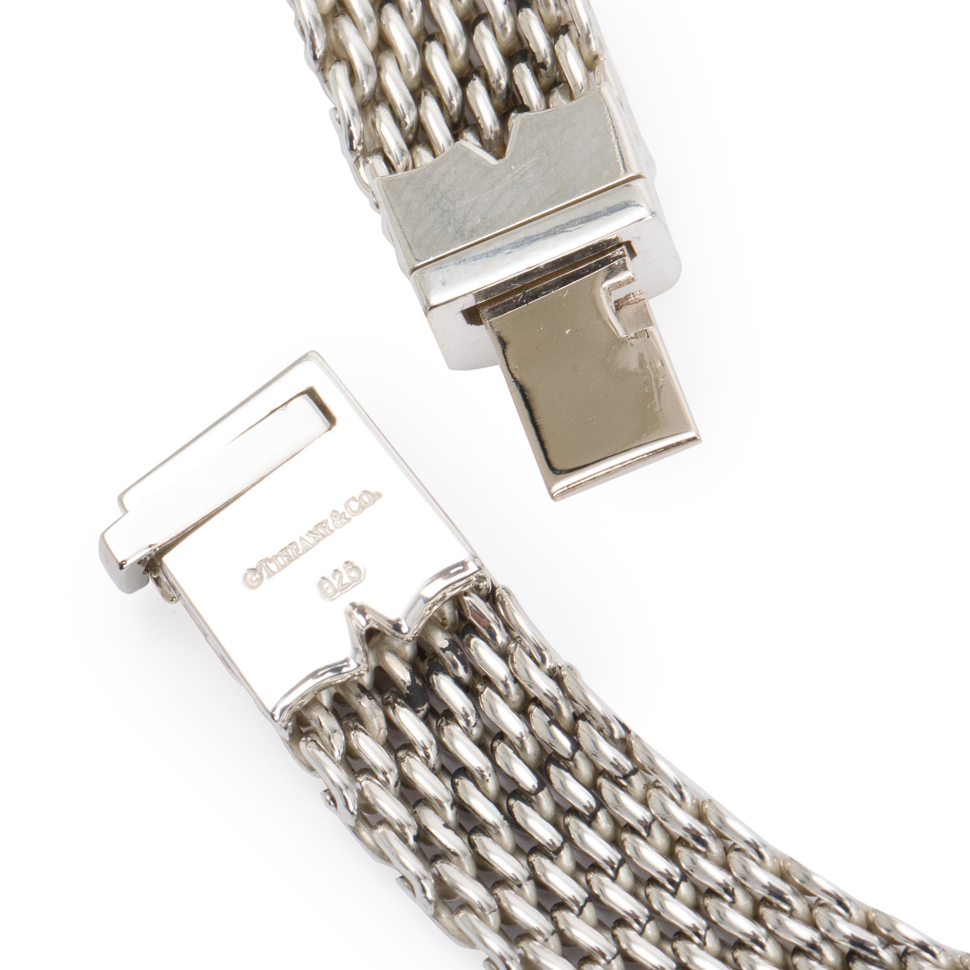 Tiffany & Co. Sterling Silver Somerset Mesh Collar Necklace