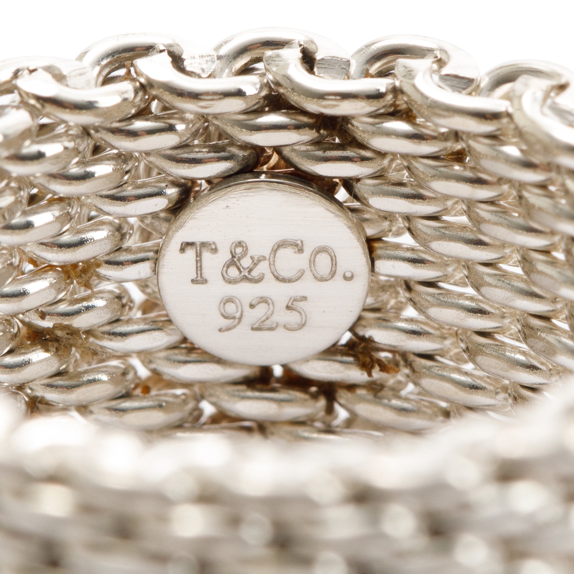 Tiffany & Co. Sterling Silver Somerset Mesh Ring