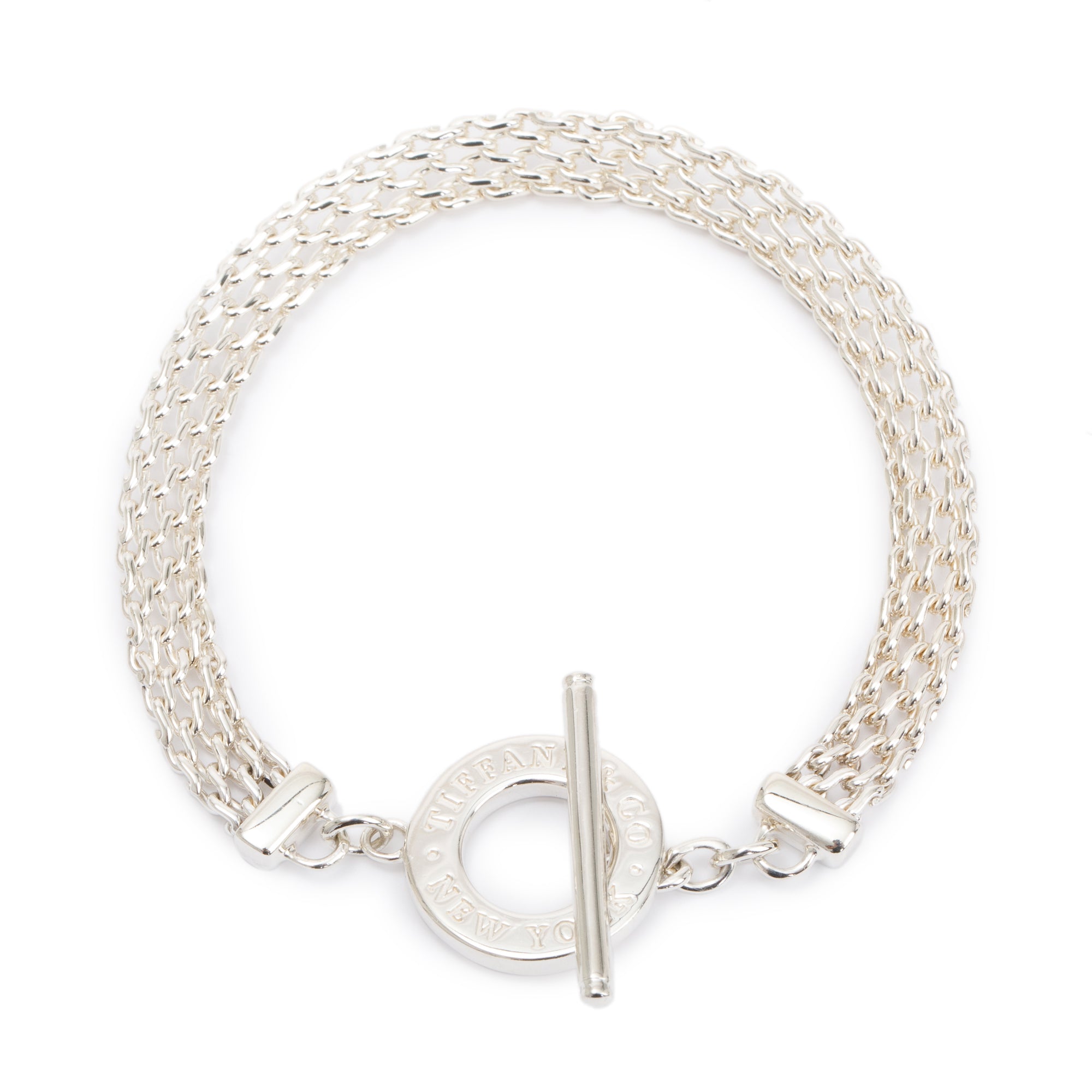 Tiffany & Co. Sterling Silver Somerset Toggle Bracelet