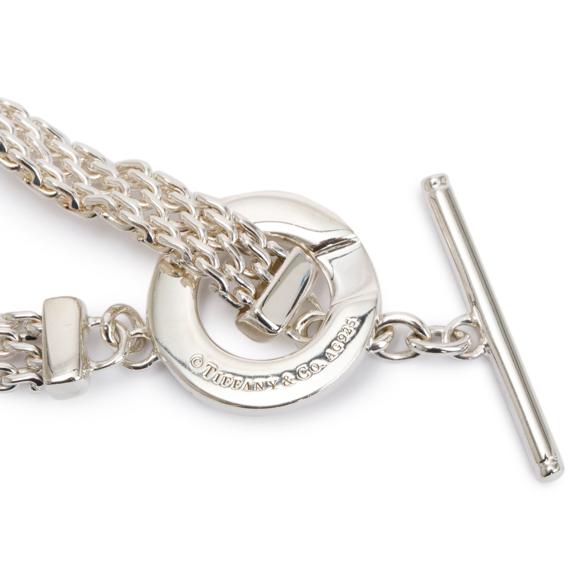 Tiffany & Co. Sterling Silver Somerset Toggle Bracelet