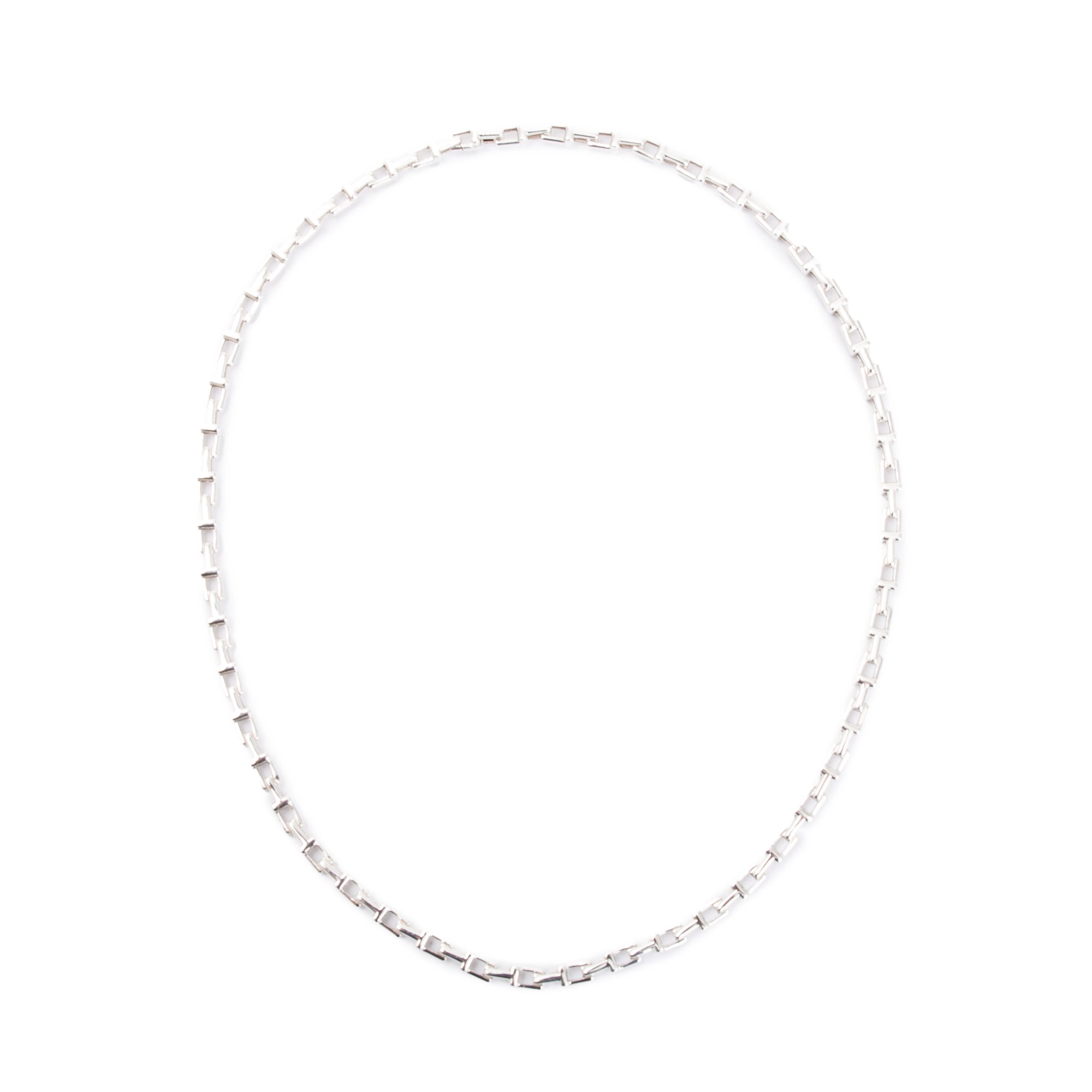 Tiffany & Co. Sterling Silver T Chain Necklace