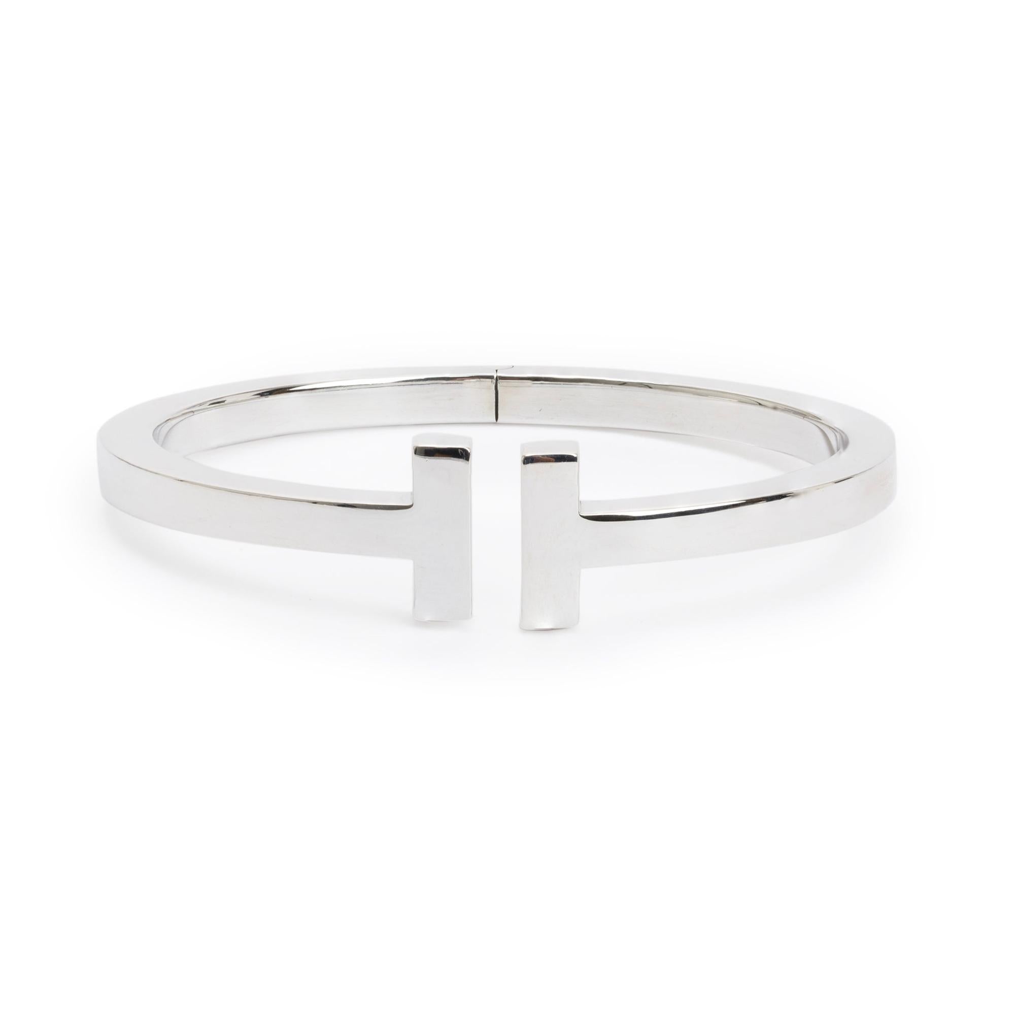 Tiffany & Co. Sterling Silver T Square Bracelet