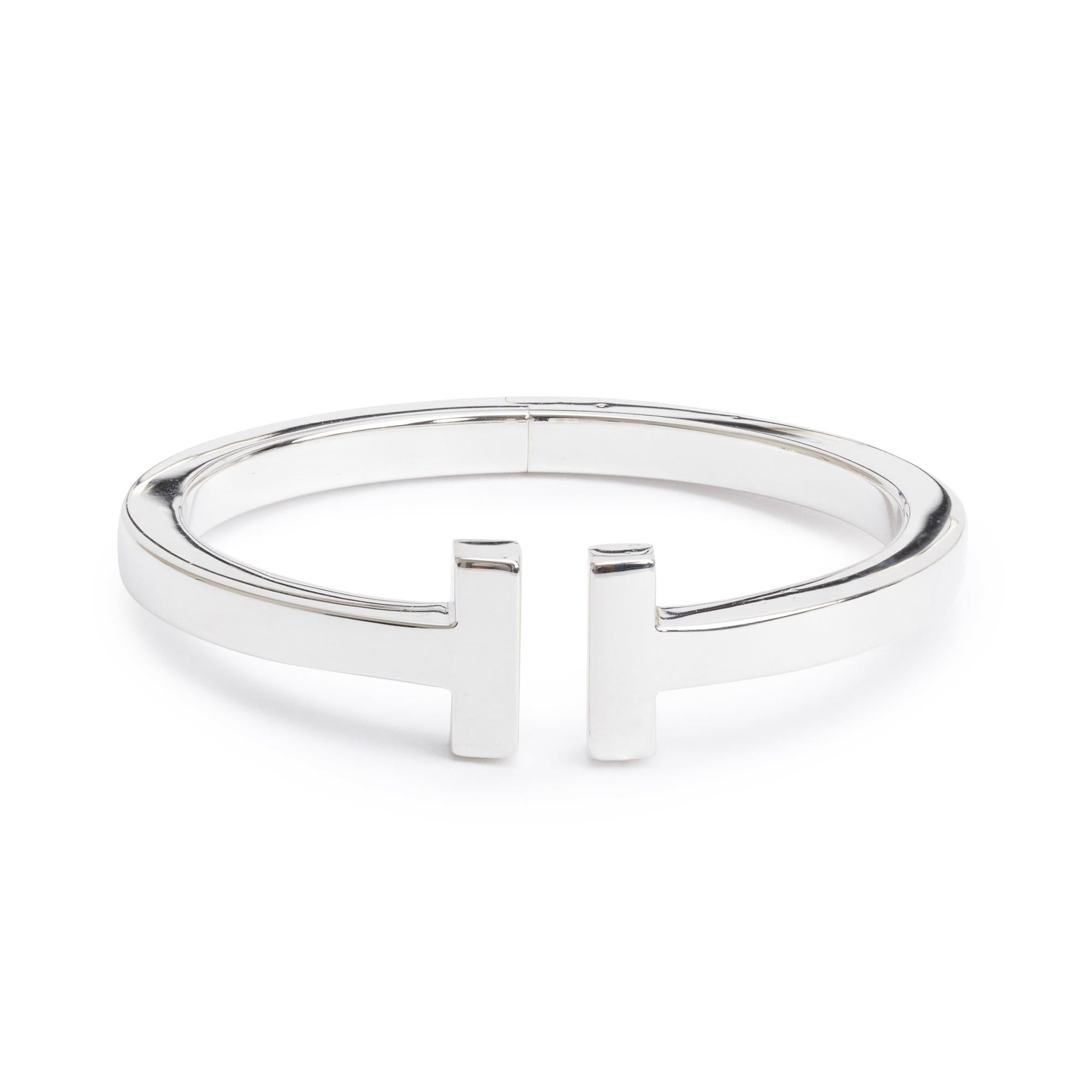 Tiffany & Co. Sterling Silver T Square Bracelet