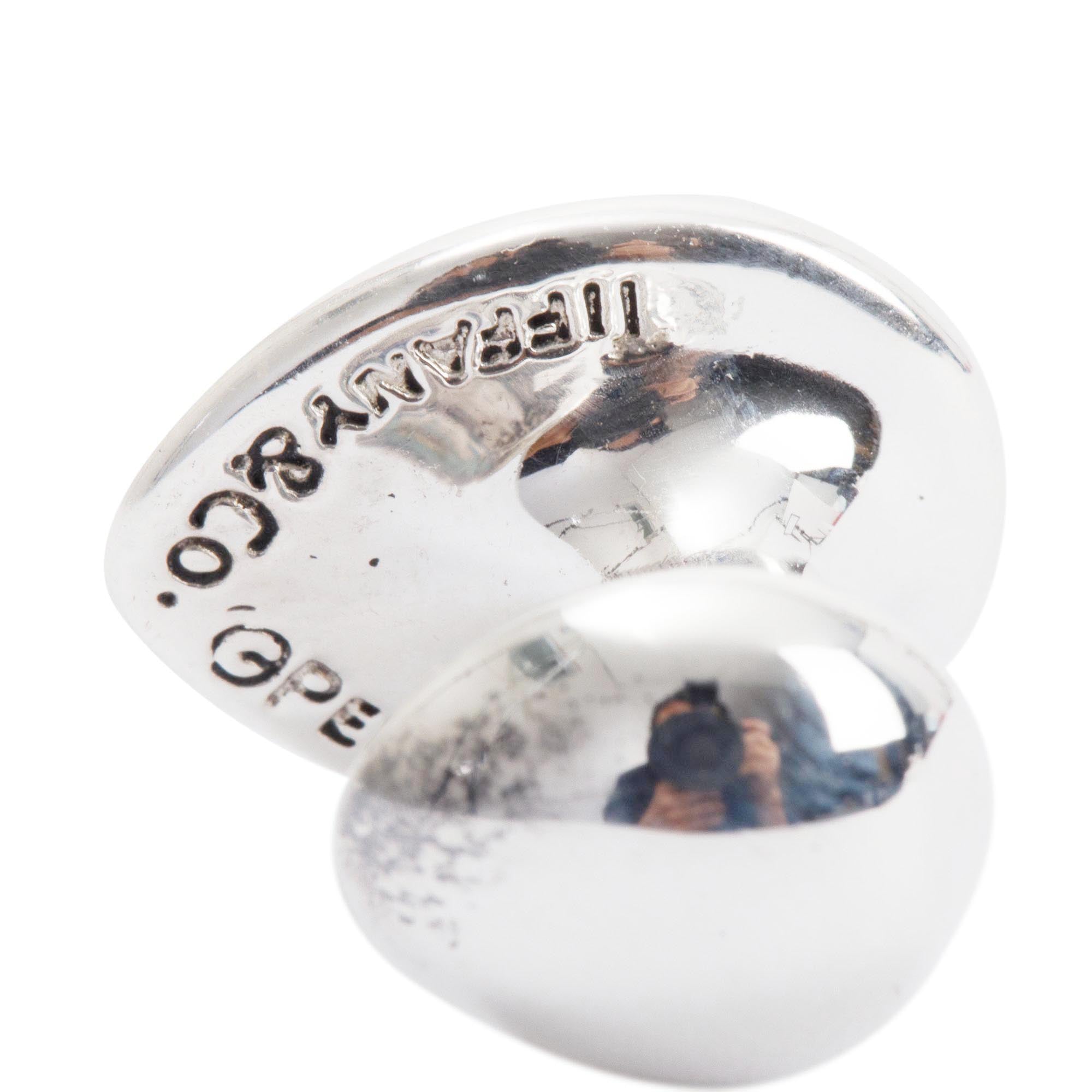 Tiffany & Co. Sterling Silver Teardrop Cufflinks