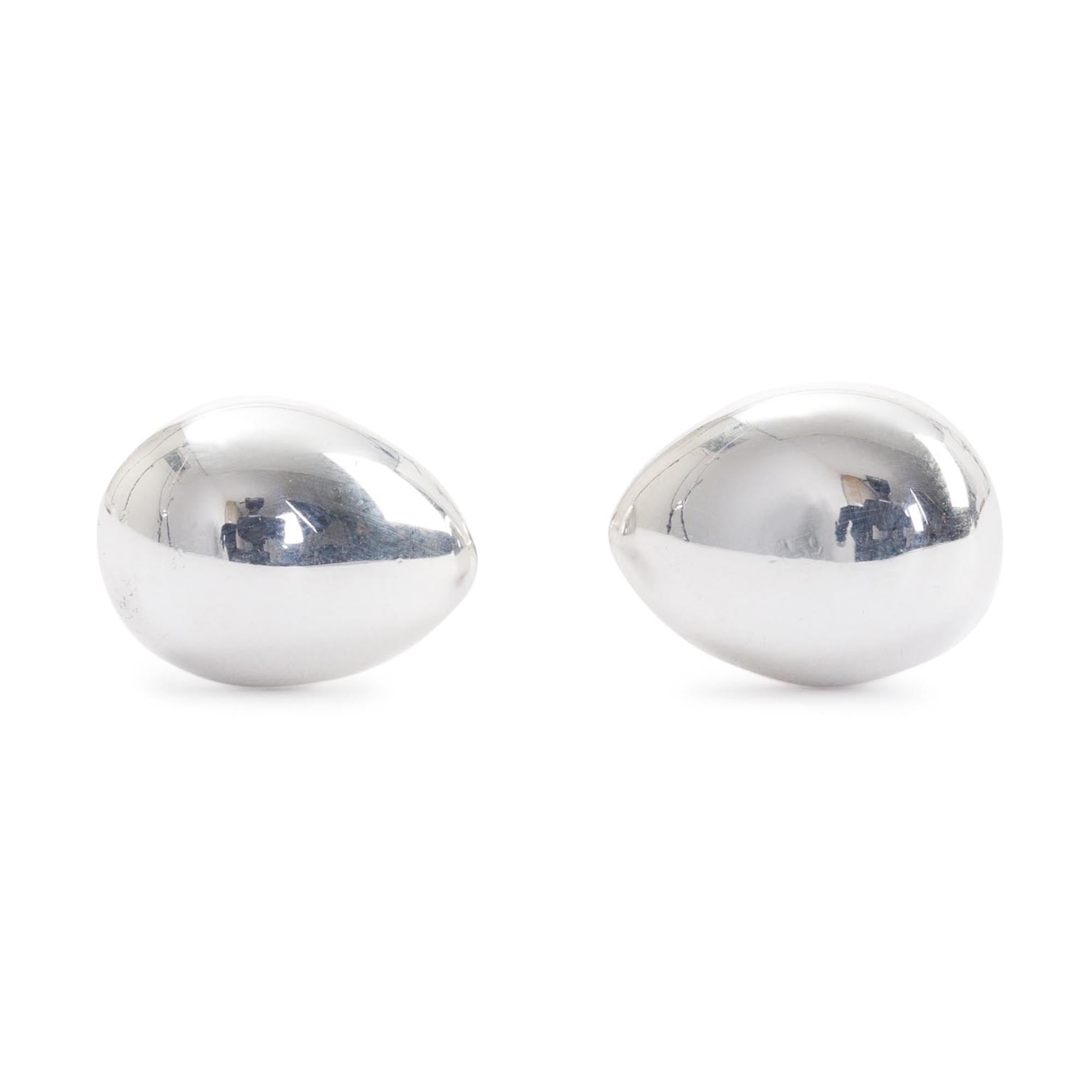 Tiffany & Co. Sterling Silver Teardrop Cufflinks