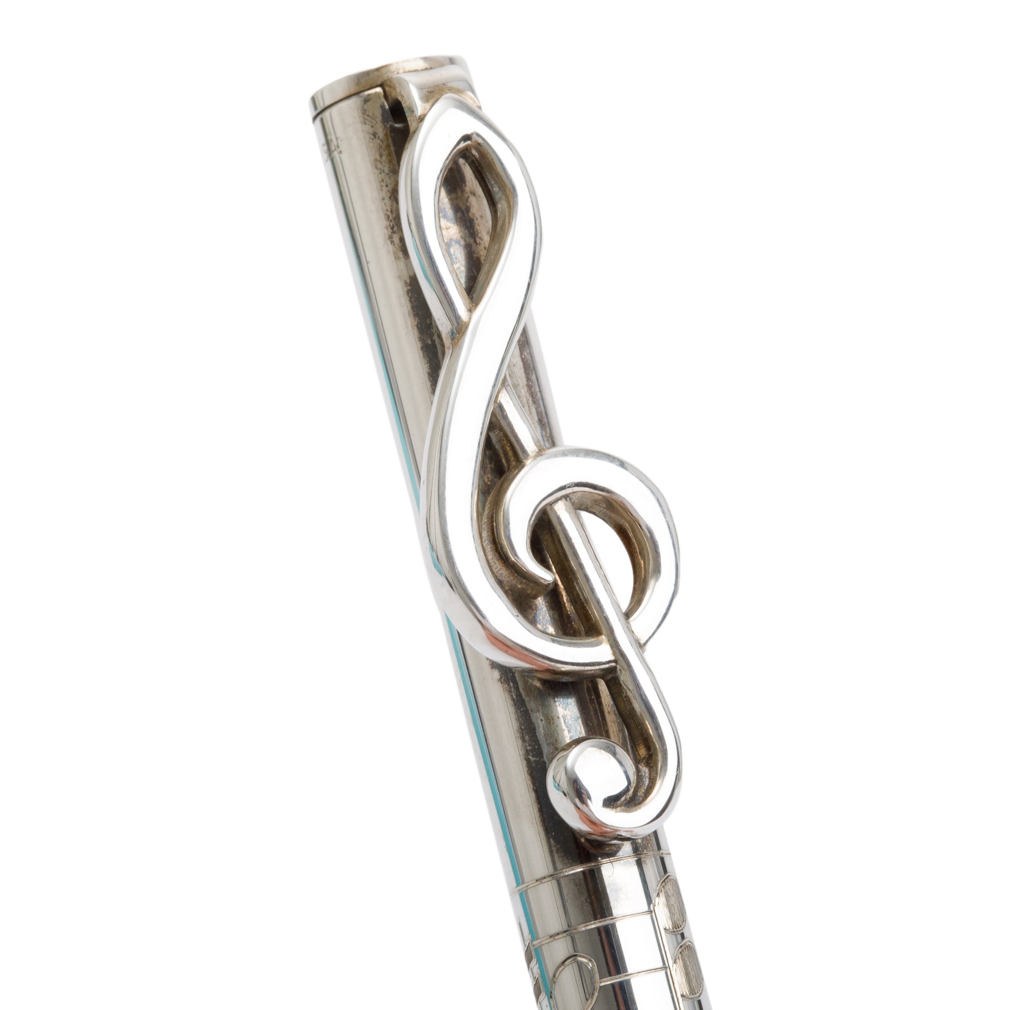Tiffany & Co. Sterling Silver Treble Clef Ballpoint Pen w/ Box