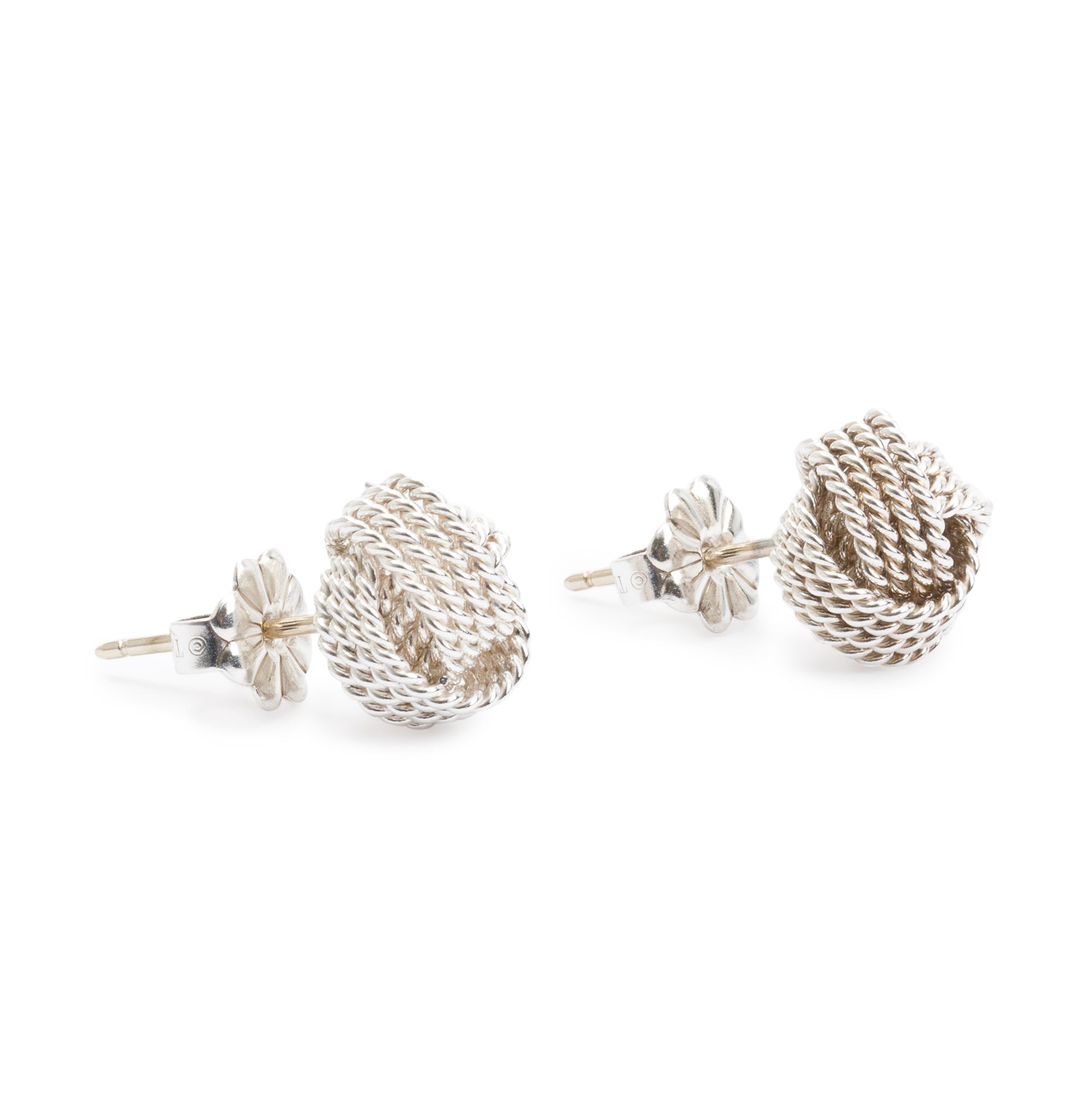 Tiffany & Co. Sterling Silver Twist Knot Earrings