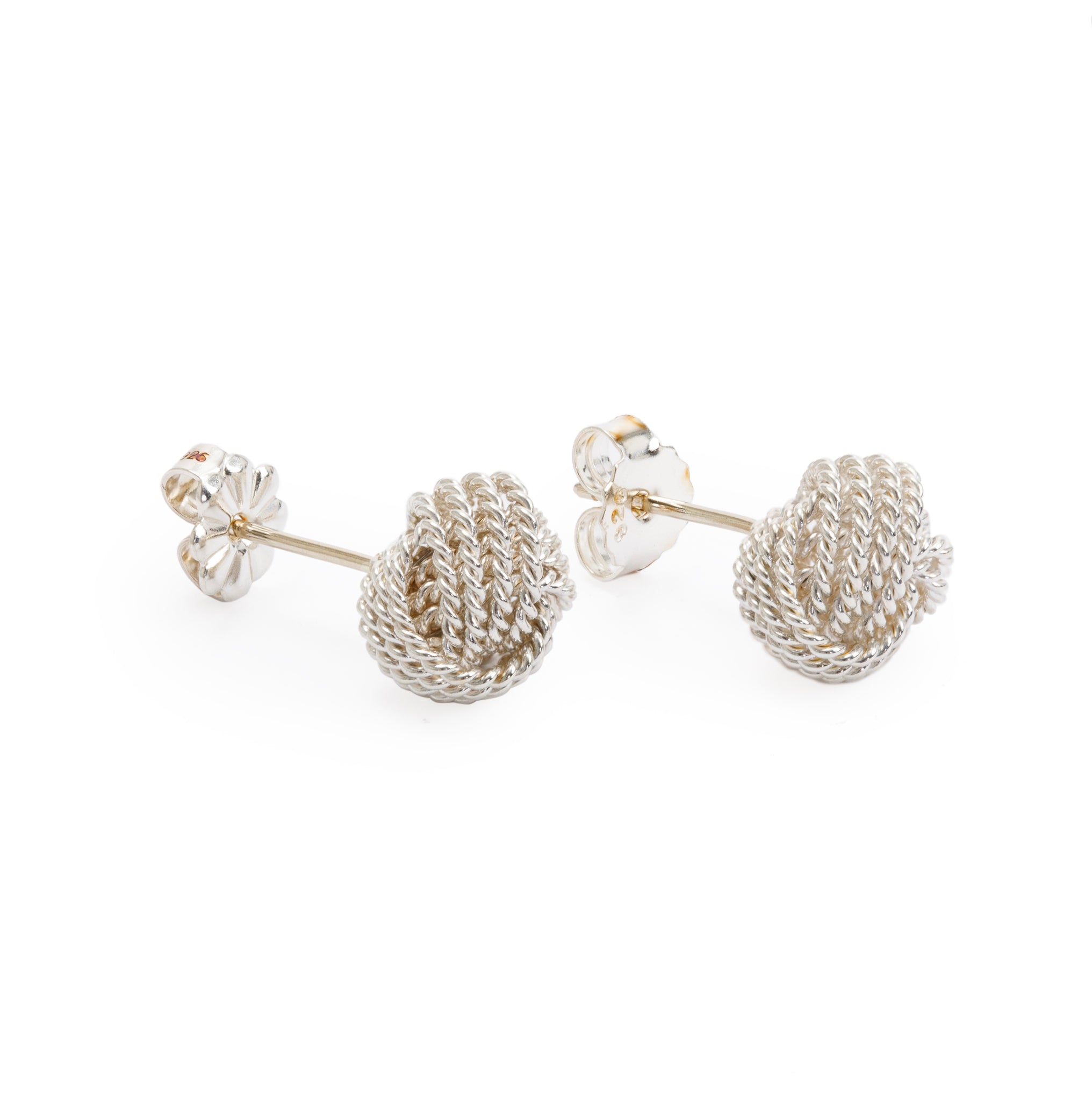 Tiffany & Co. Sterling Silver Twist Knot Earrings