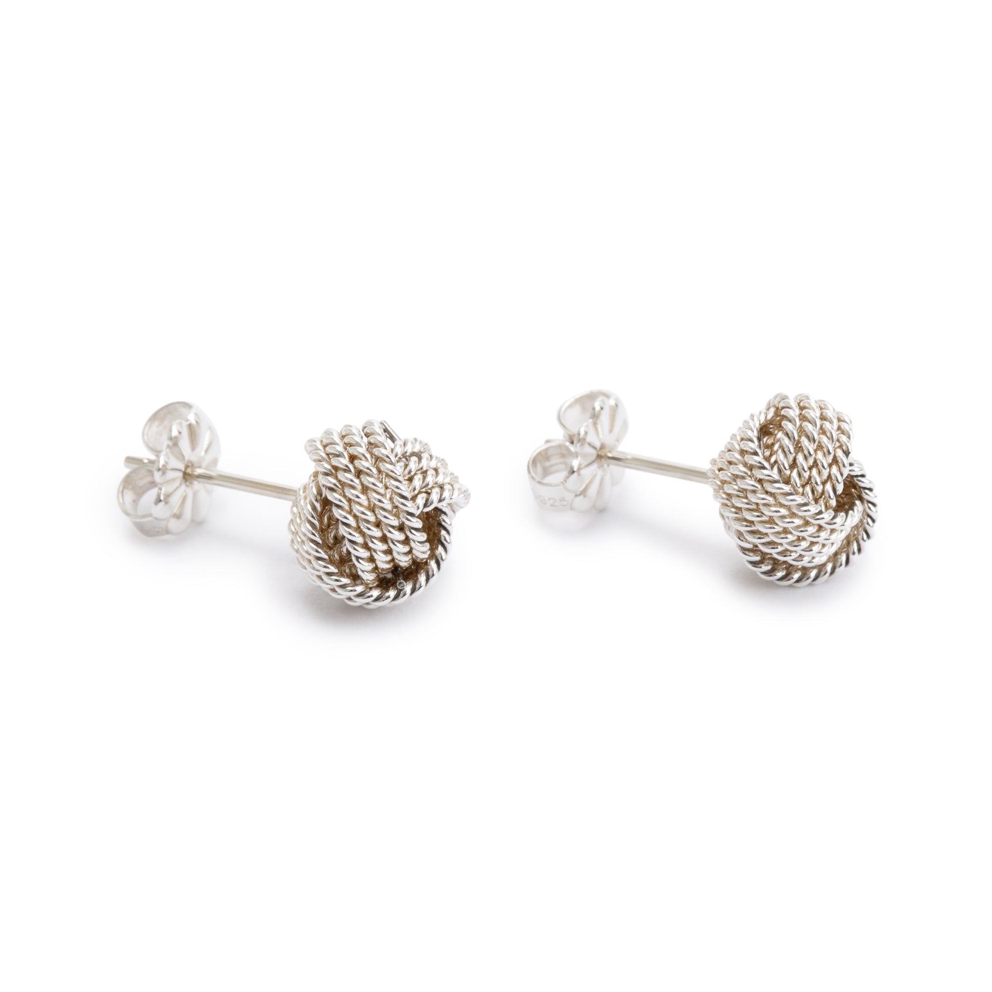 Tiffany & Co. Sterling Silver Twist Knot Earrings