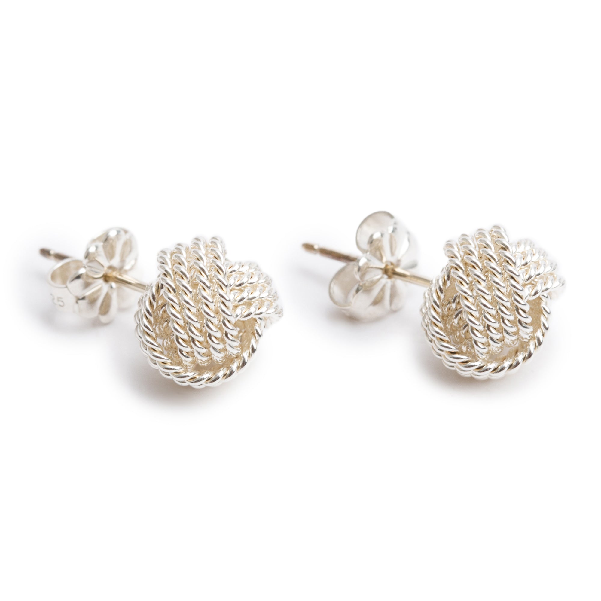 Tiffany & Co. Sterling Silver Twist Knot Earrings