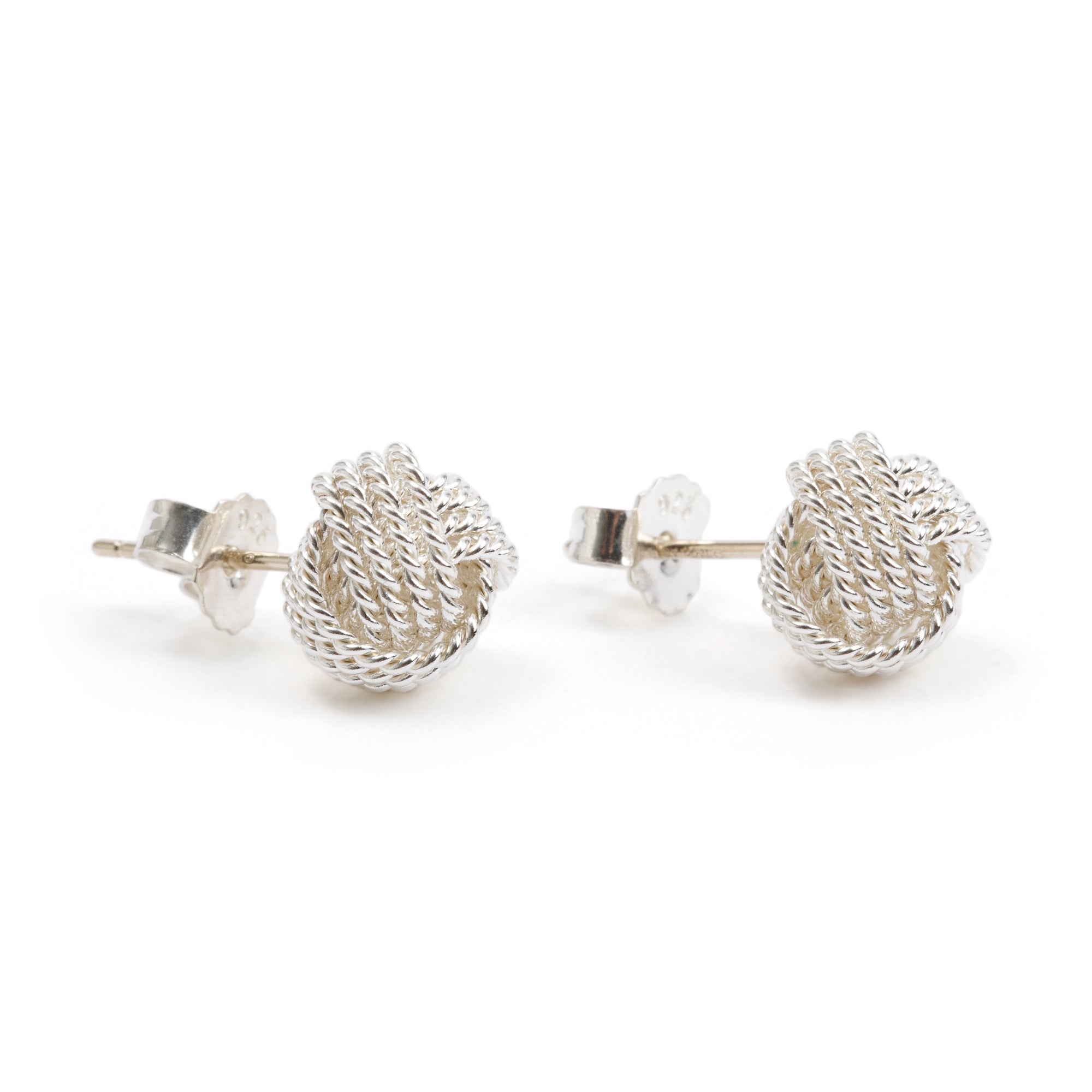 Tiffany & Co. Sterling Silver Twist Knot Earrings