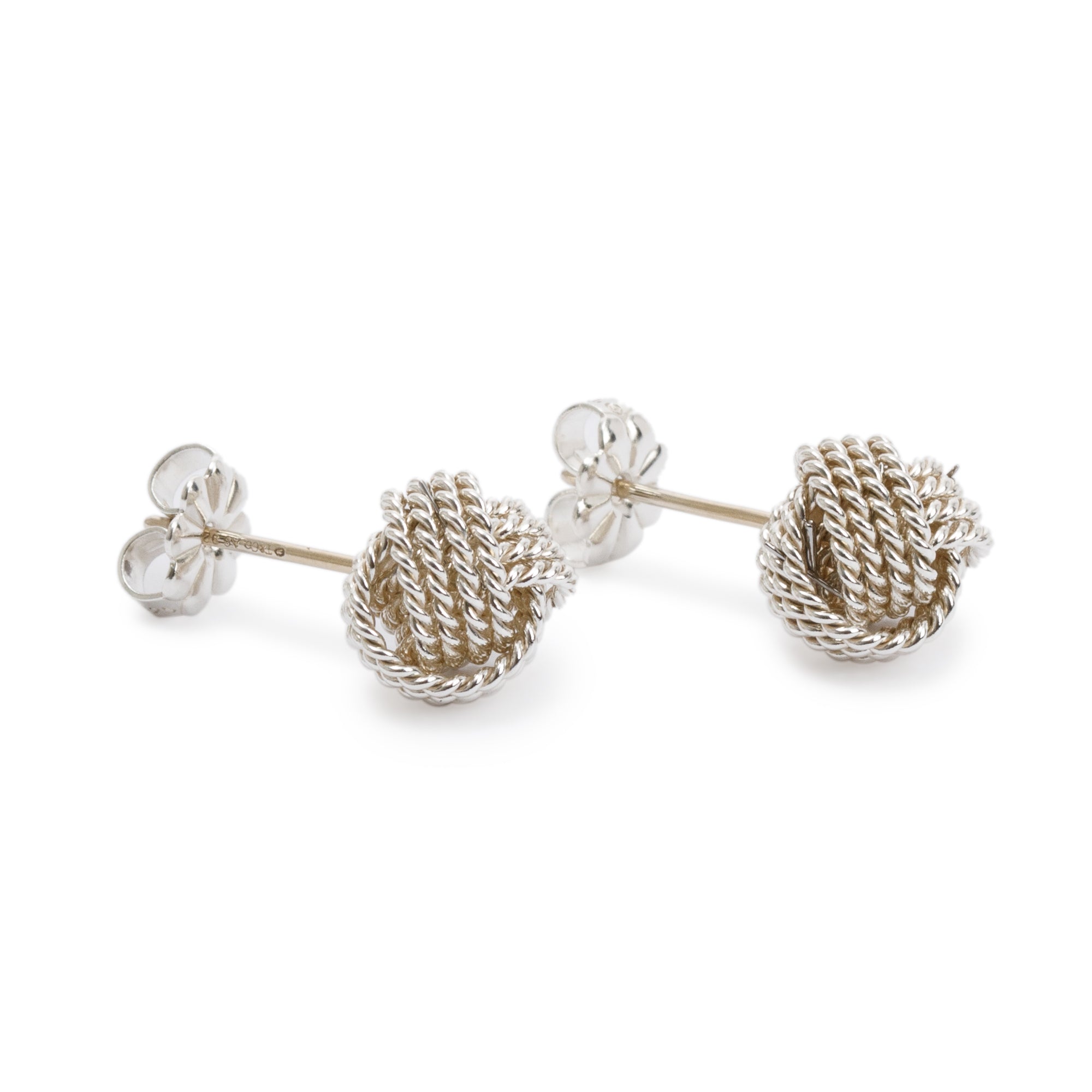 Tiffany & Co. Sterling Silver Twist Knot Earrings