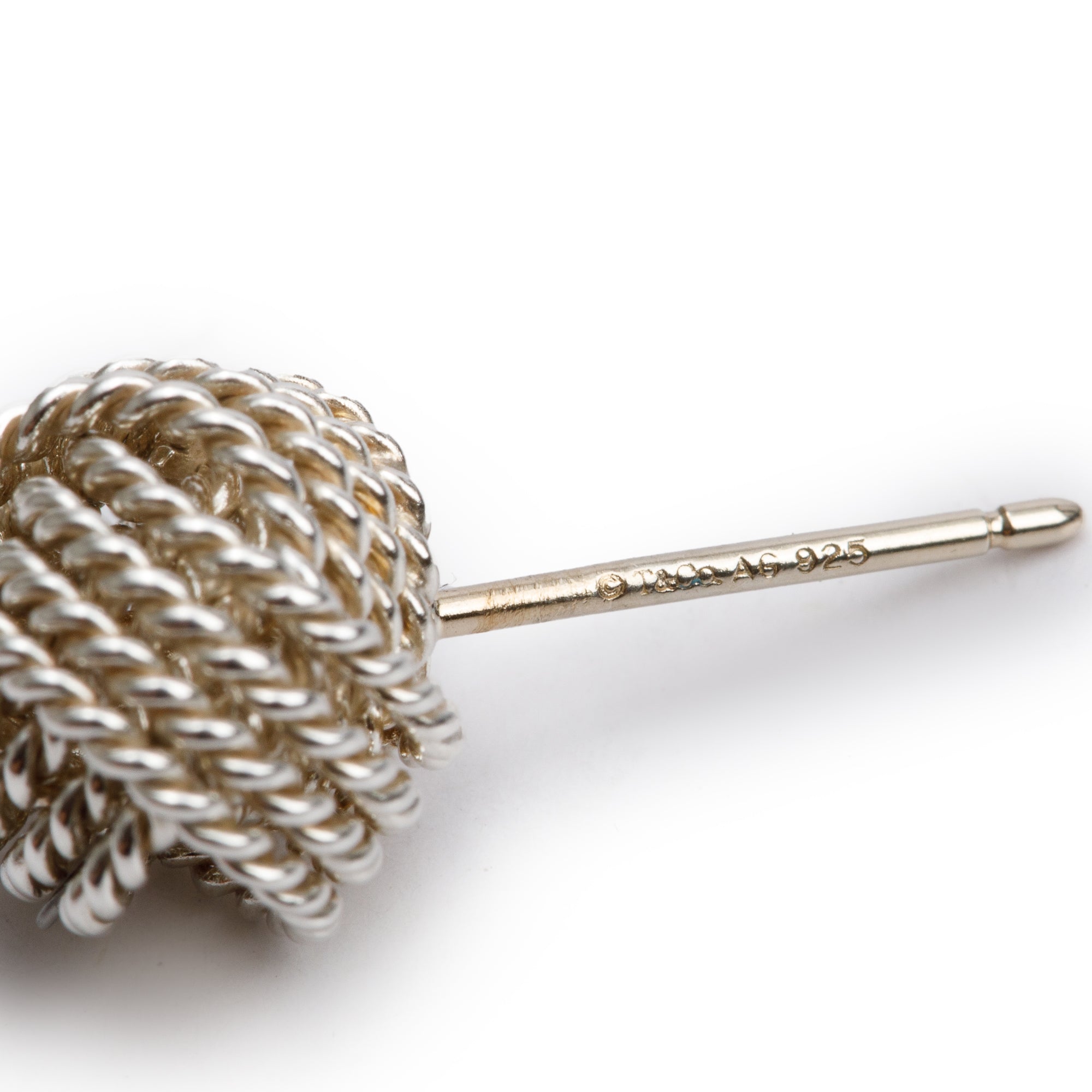 Tiffany & Co. Sterling Silver Twist Knot Earrings