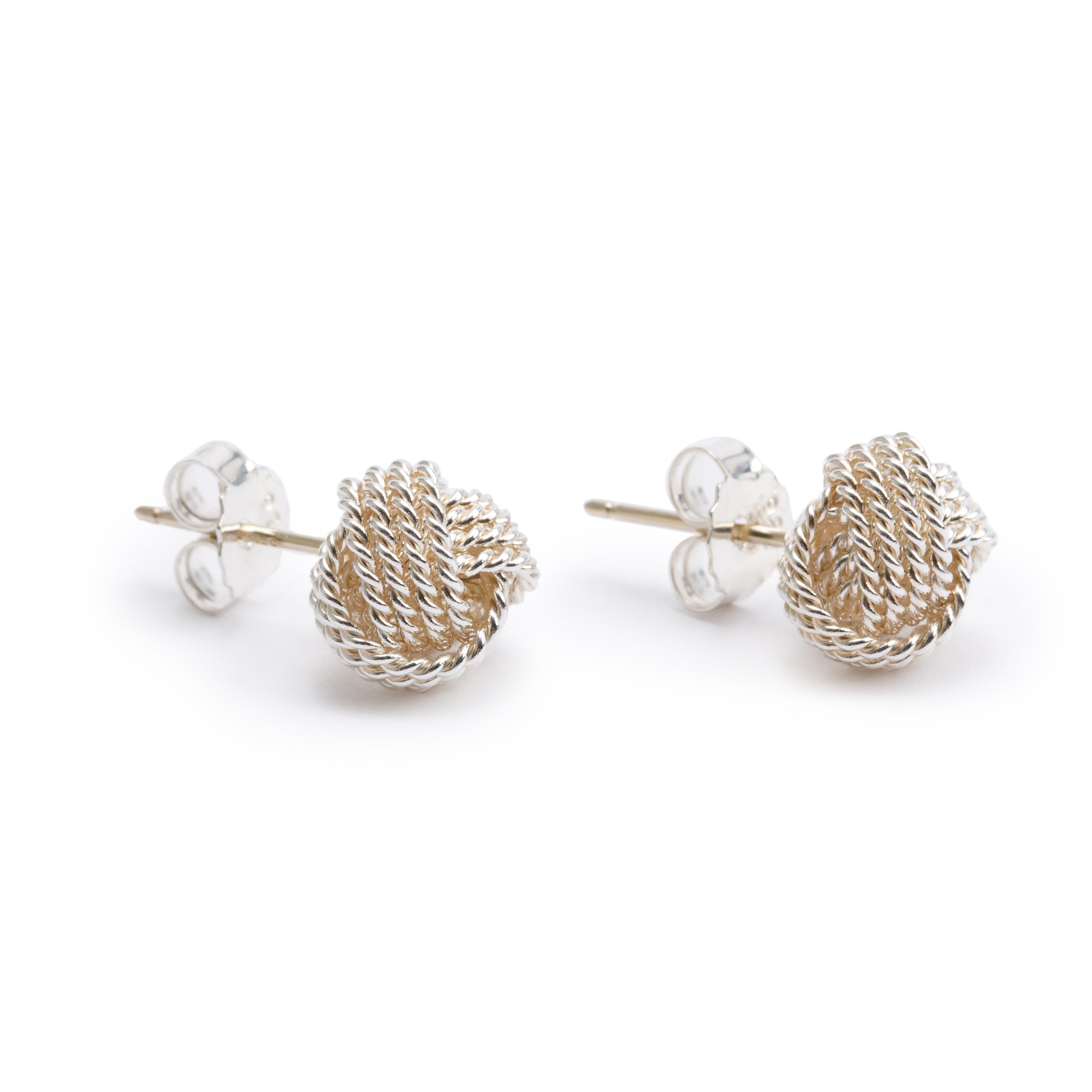 Tiffany & Co. Sterling Silver Twist Knot Earrings